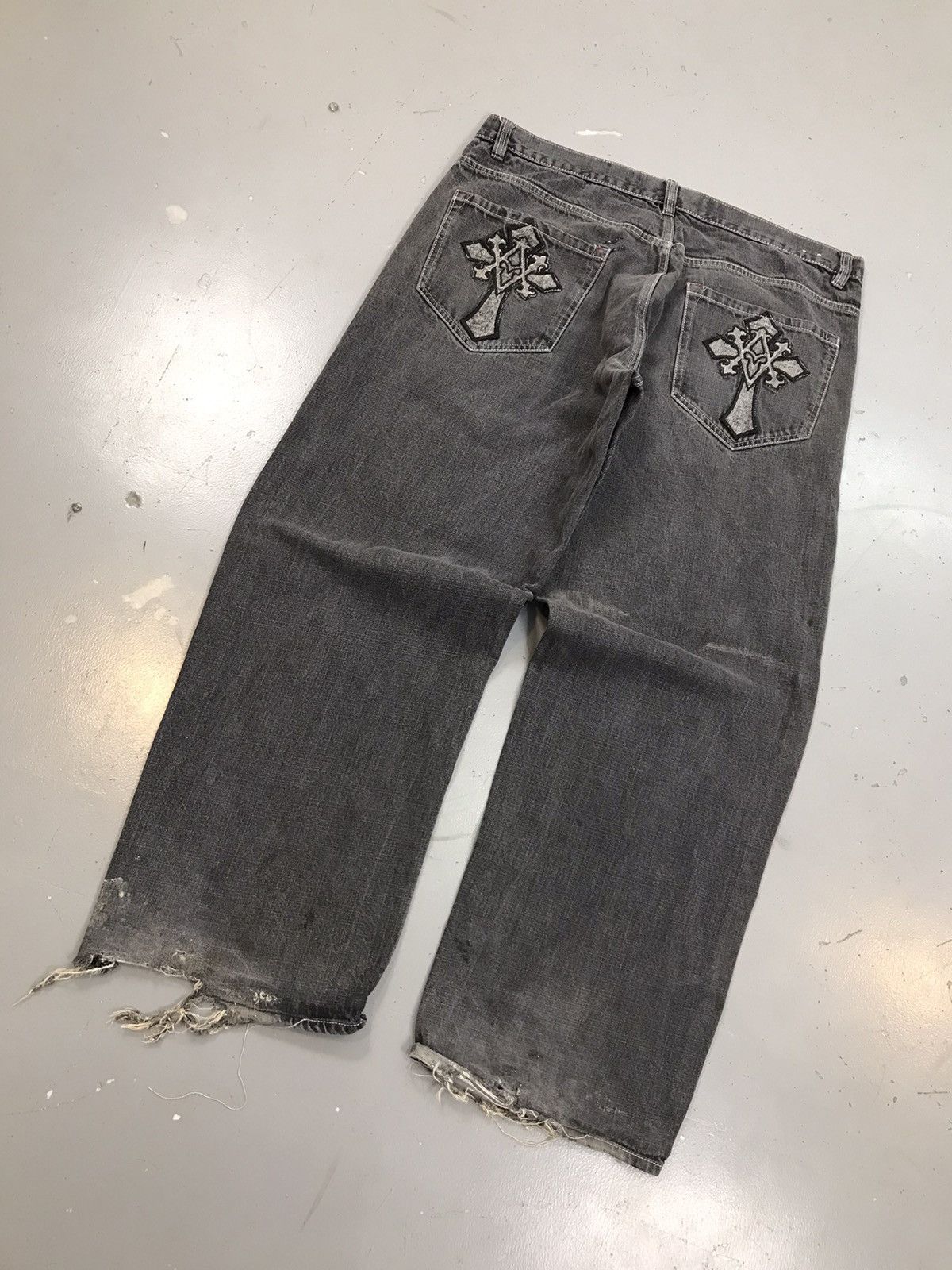 Avirex Vintage Avirex cross embroidered loose fit denim Size US 42 / EU 58 - 9 Thumbnail