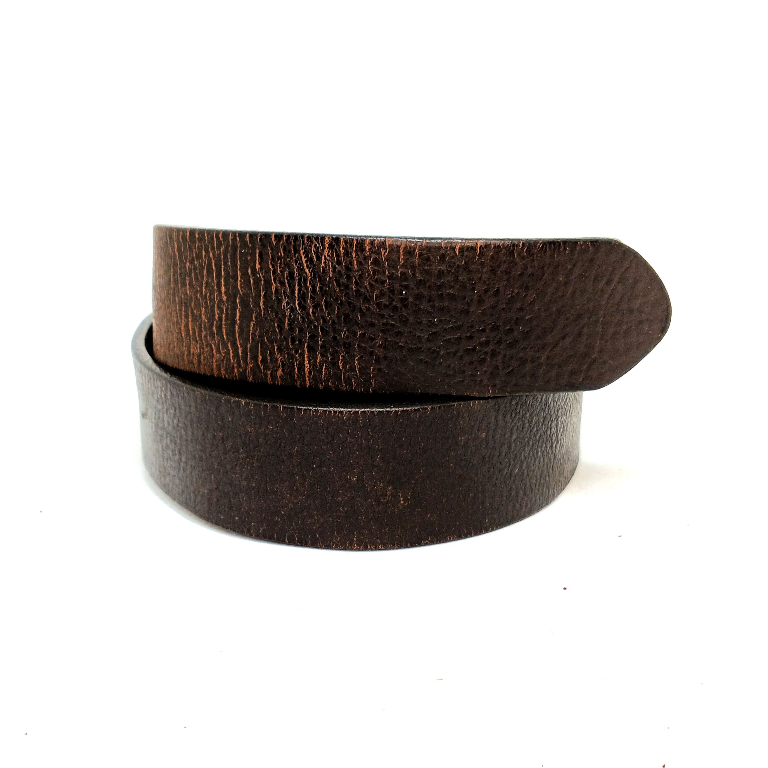 Diesel Diesel Brown Leather Belt with Large Buckle Size 36 - 7 Thumbnail