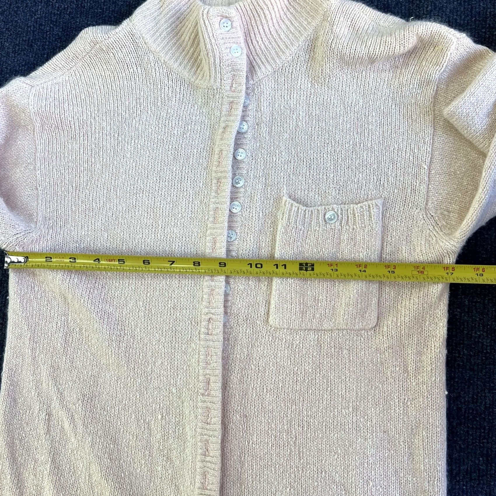 Pinko VINTAGE Gerard Works Cardigan Sweater Womens Medium Pink Mock Neck Hong Kong Size M / US 6-8 / IT 42-44 - 5 Thumbnail