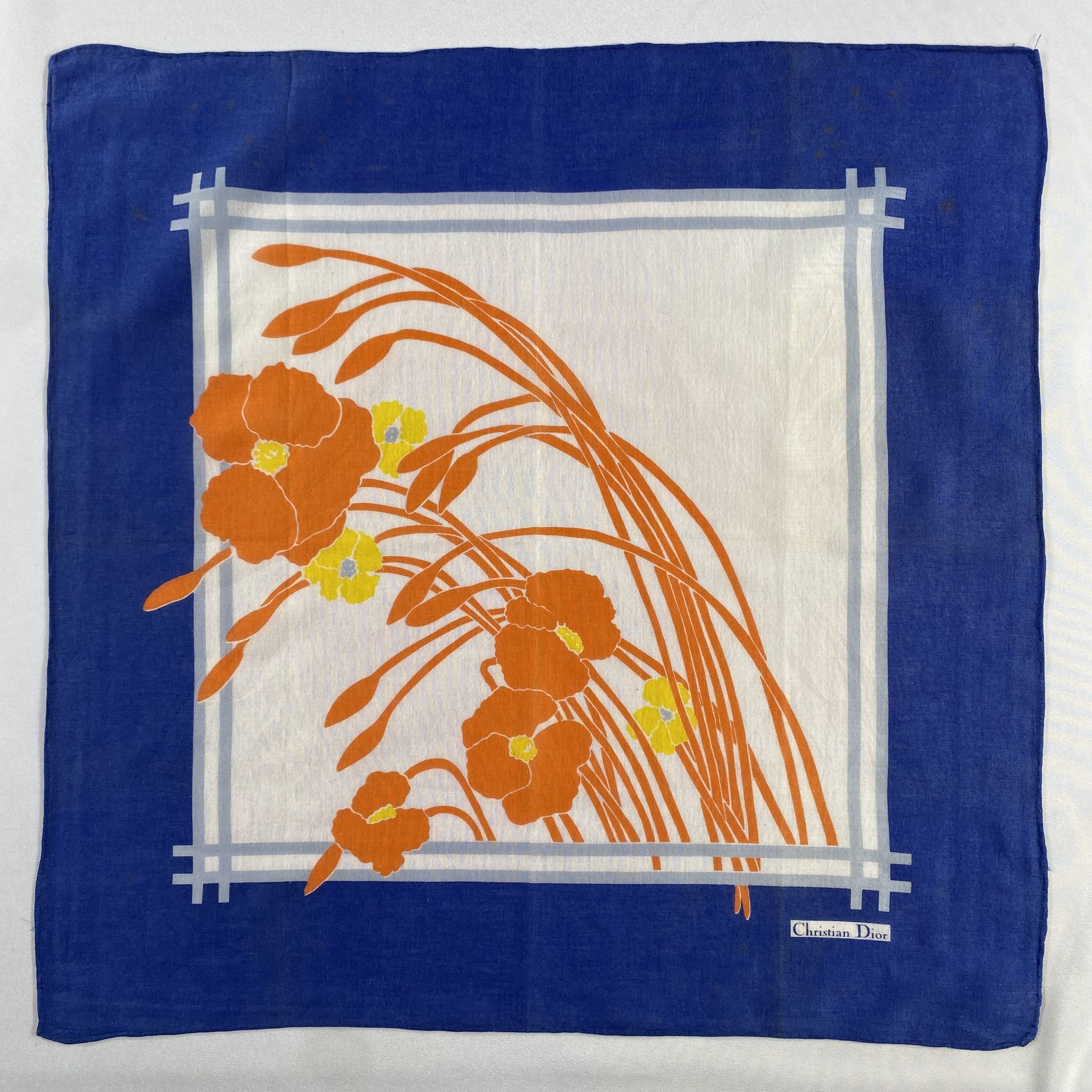 Vintage Christian Dior Monsieur Handkerchief / Neckerchief-P1145 Size ONE SIZE - 1 Thumbnail