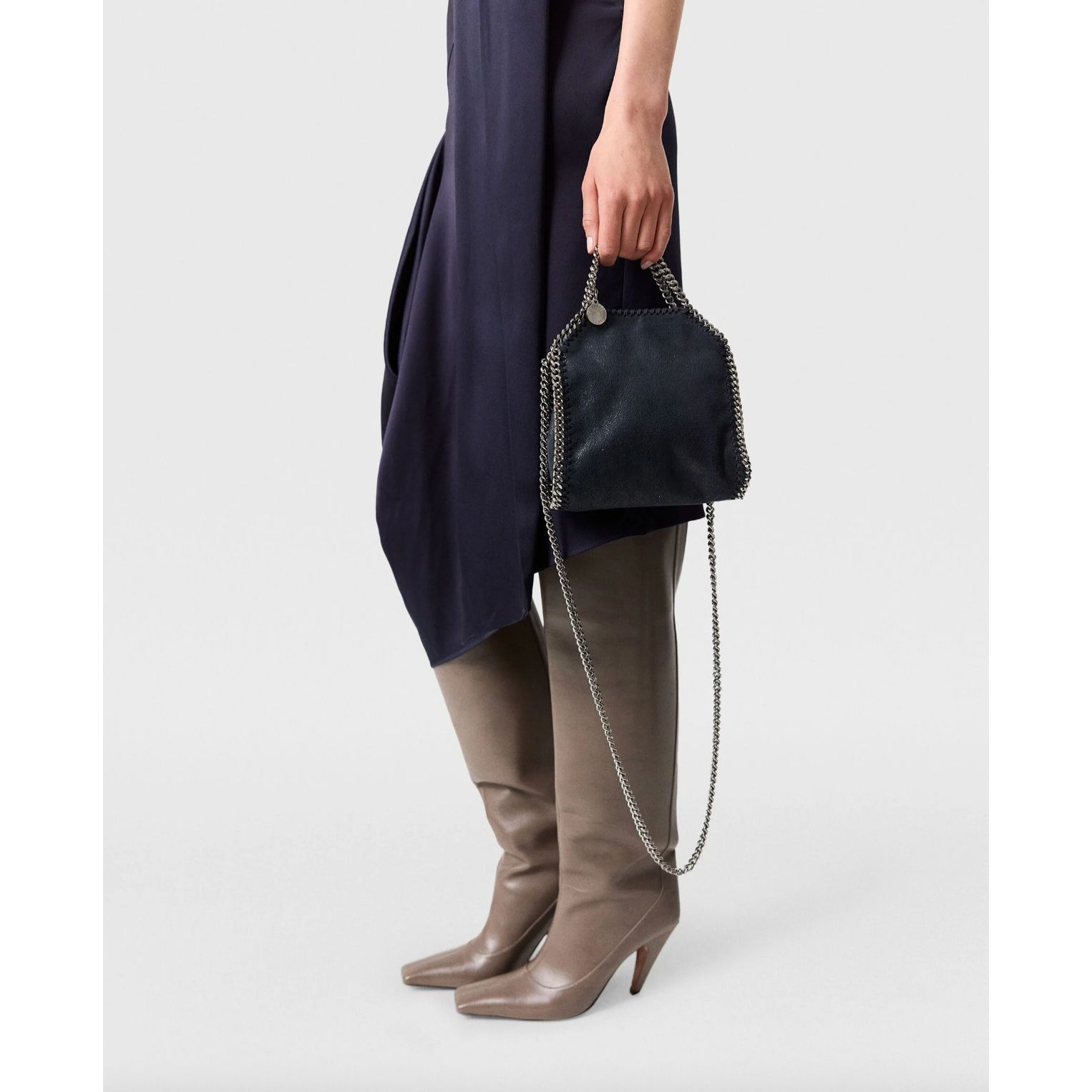 Stella McCartney STELLA MCCARTNEY NAVY TINY SHAGGY DEAR FALABELLA Size ONE SIZE - 7 Thumbnail
