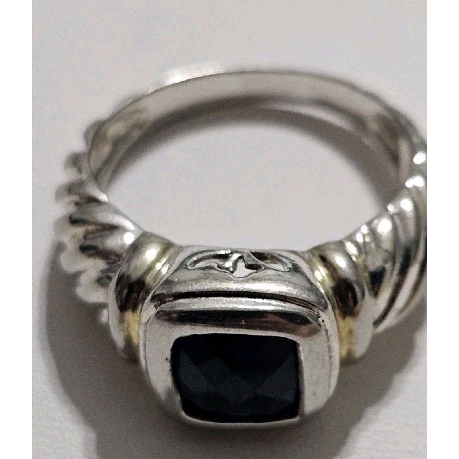 Other Black Stone Sterling Silver 925 Ring Size 8 Size ONE SIZE - 7 Thumbnail