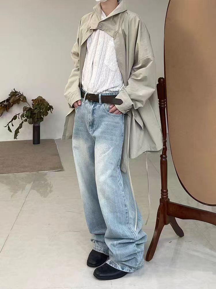 Designer × Jean × Vintage Vintage washed street Y2K baggy jeans Size US 32 / EU 48 - 3 Thumbnail