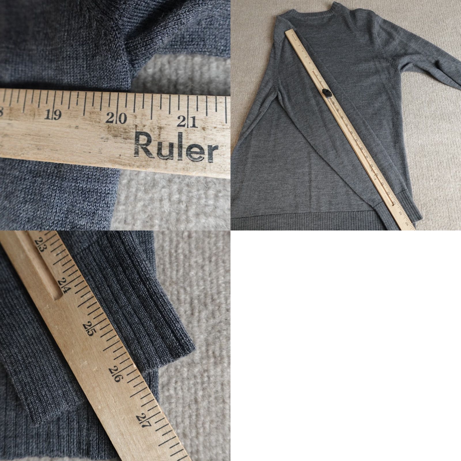Smartwool SmartWool Mens Sweater M Gray Merino Wool Blend Crewneck 1/4 Zip Long Sleeve Pullover Casual Knit Logo Size US M / EU 48-50 / 2 - 8 Thumbnail