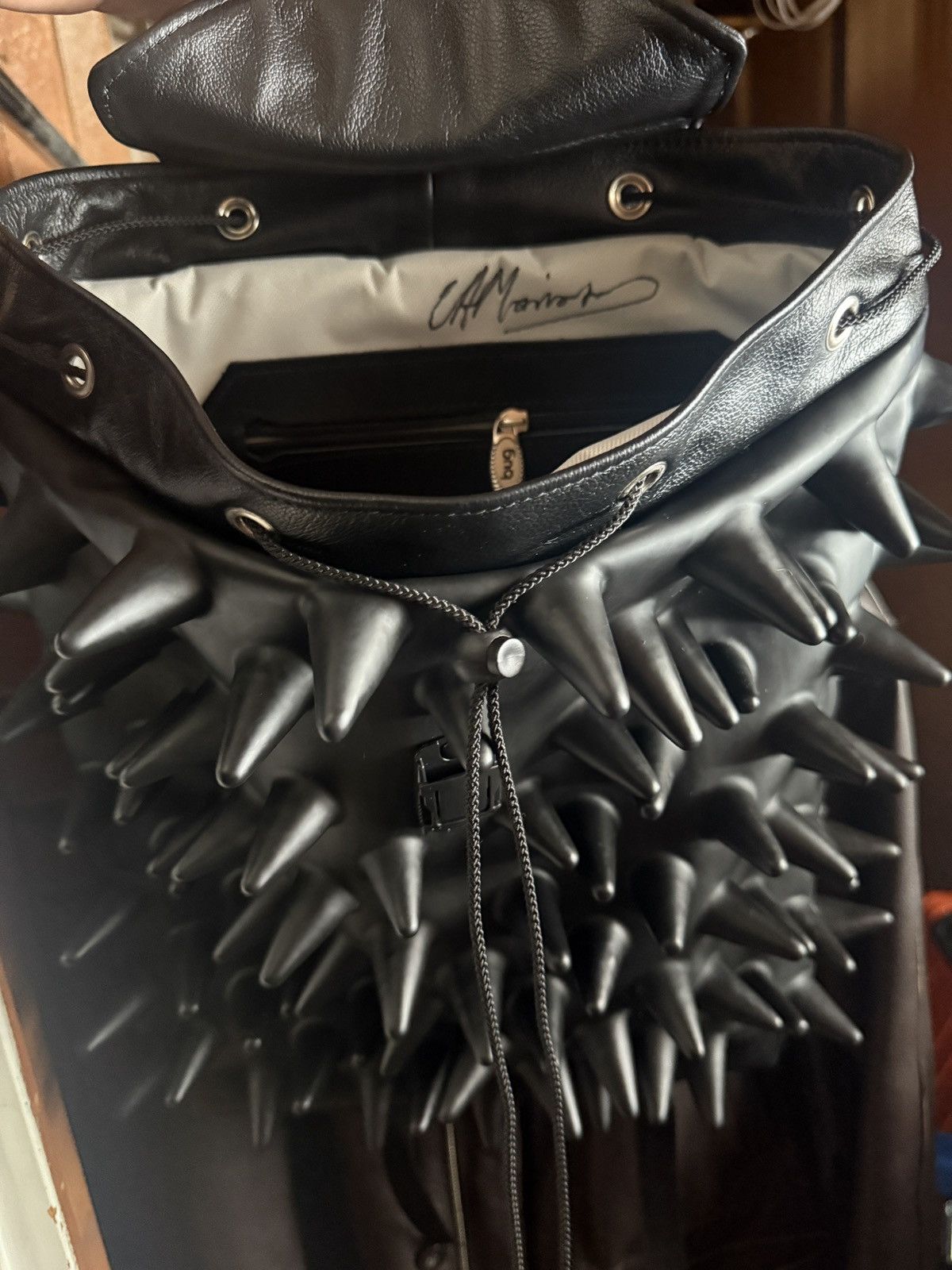 Craig Morrison SIGNED LEATHER SPIKE RUCKSACK | Grailed