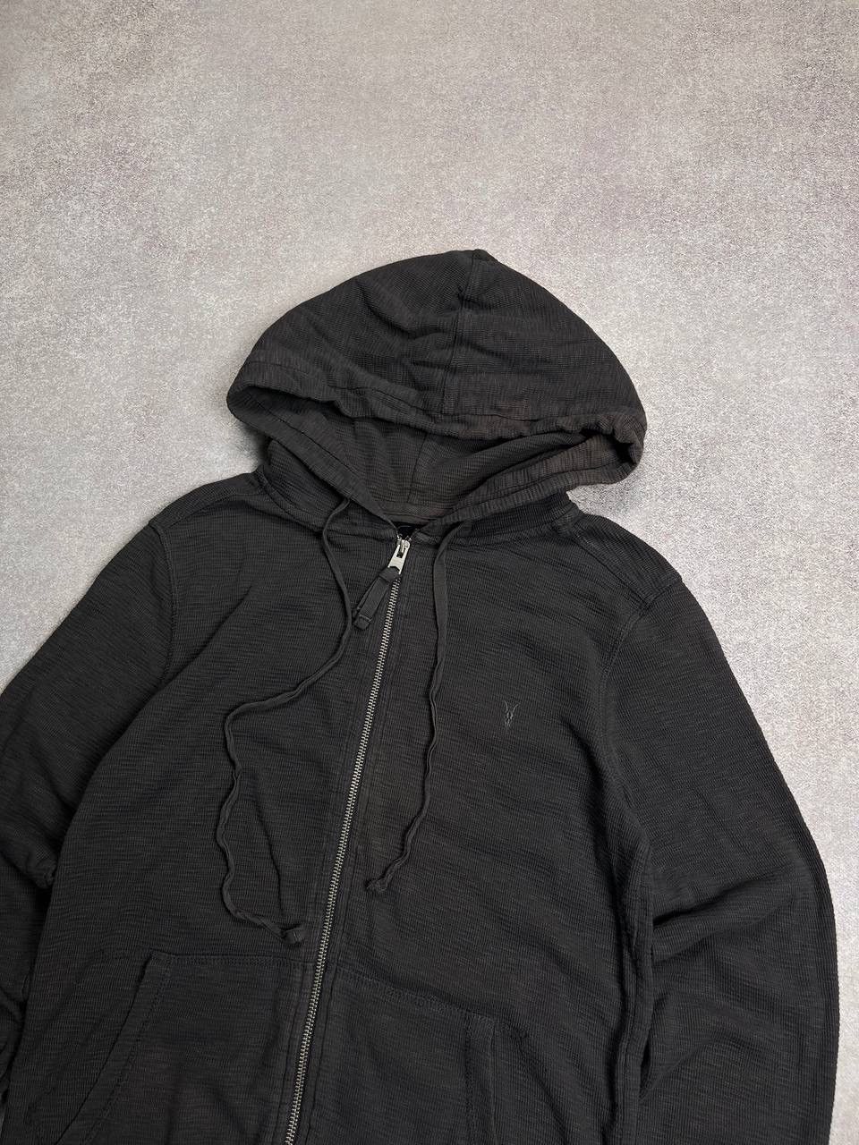 Allsaints × Japanese Brand × Vintage ⚡️QUICK SALE⚡️ALLSAINTS WAFFLE BOXY ZIP HOODIE XS Size US XS / EU 42 / 0 - 2 Thumbnail