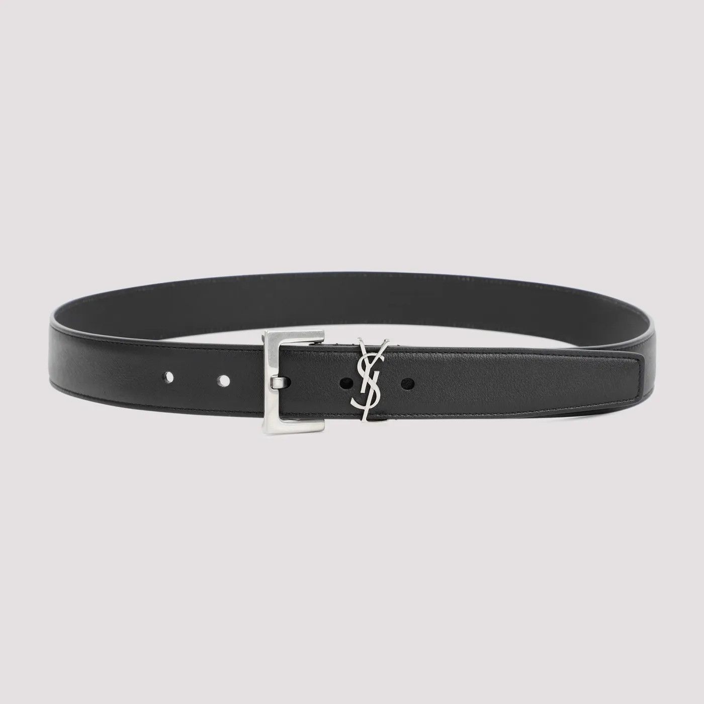 Saint Laurent Paris o1bcso1str1224 Size: 80 /Cassandre Belt in Black Size ONE SIZE - 1 Thumbnail