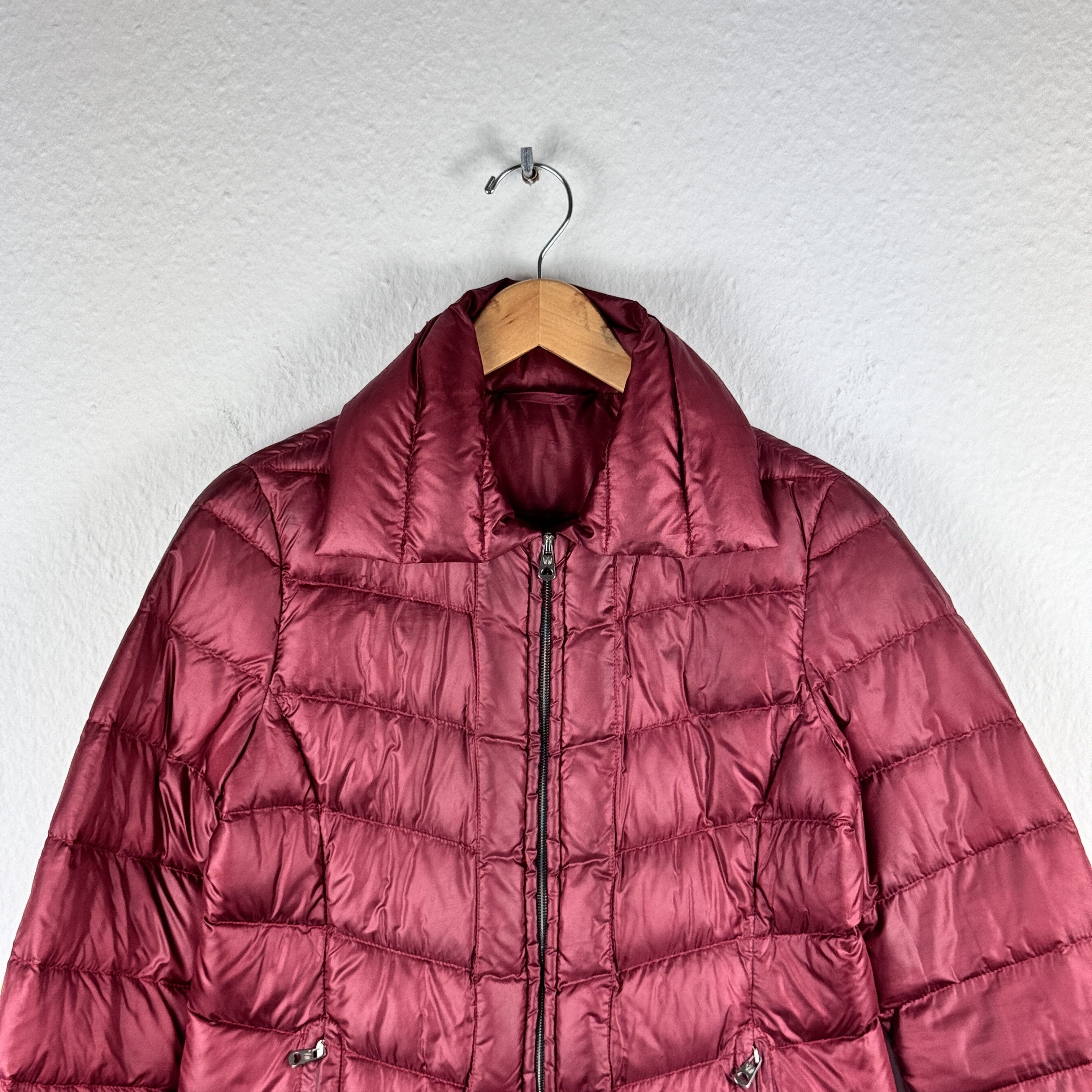 Weekend Max Mara Women`s MAX MARA WEEKEND NYLON RED PUFFER DOWNJACKET SIZE 40 Size M / US 6-8 / IT 42-44 - 2 Thumbnail