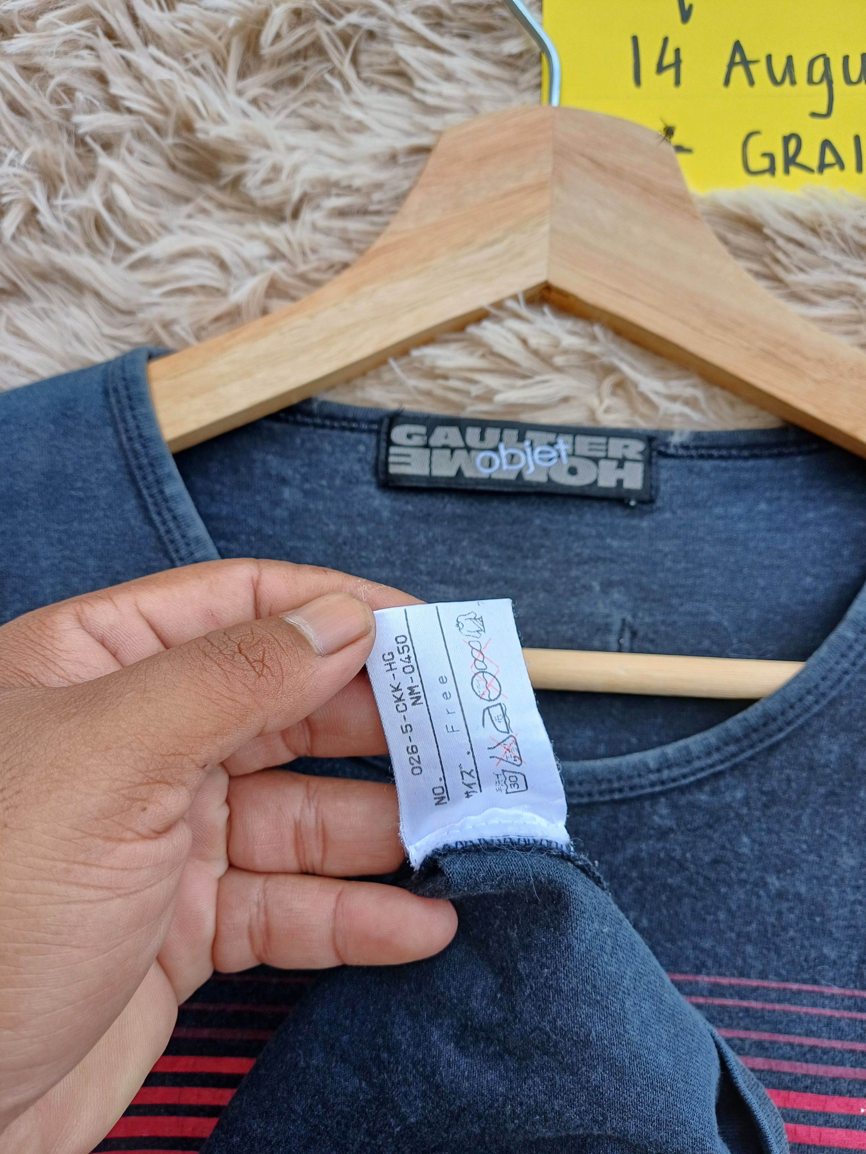 Jean Paul Gaultier Rare Vintage Gaultier Homme Objet Spellout Tee Size US S / EU 44-46 / 1 - 6 Thumbnail