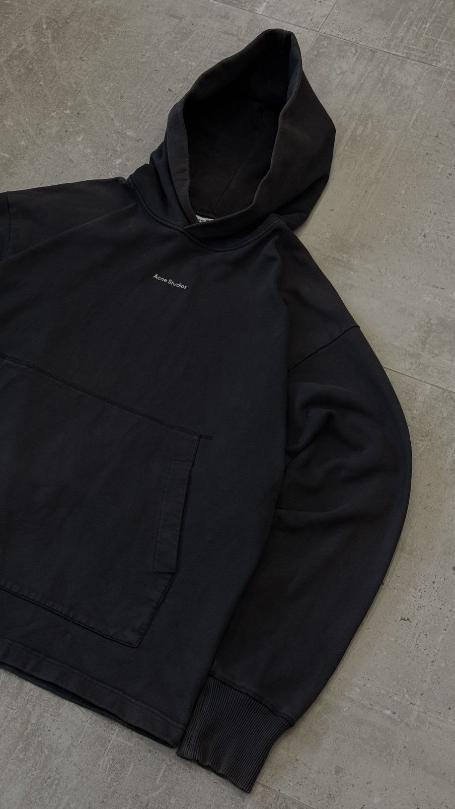 Acne Studios Acne Studios Grey Logo Hoodie Size US S / EU 44-46 / 1 - 5 Thumbnail