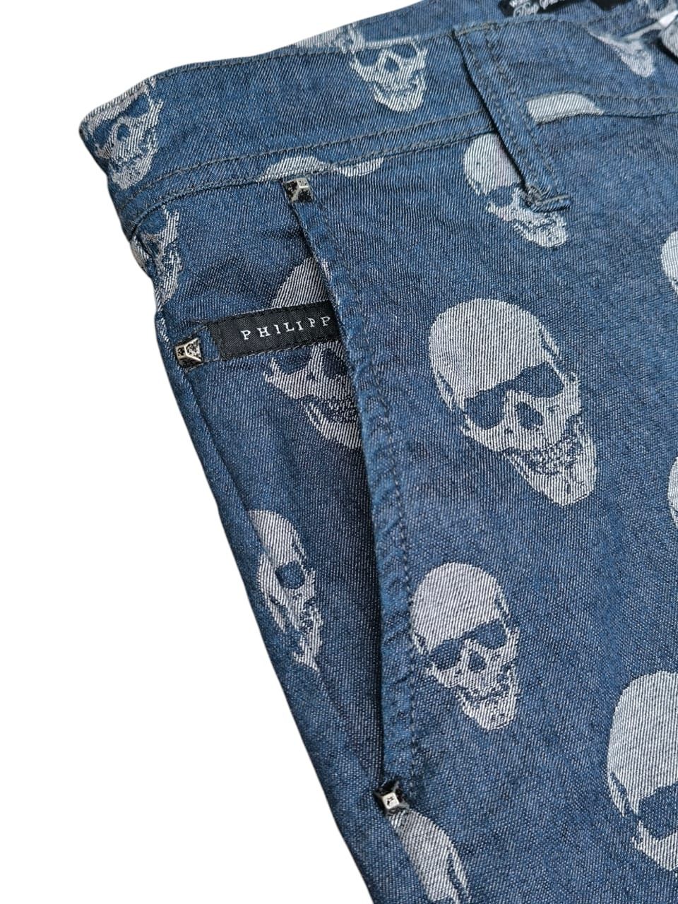 Philipp Plein Phillipp plein denim straight skulls retro Size 30" / US 8 / IT 44 - 8 Thumbnail