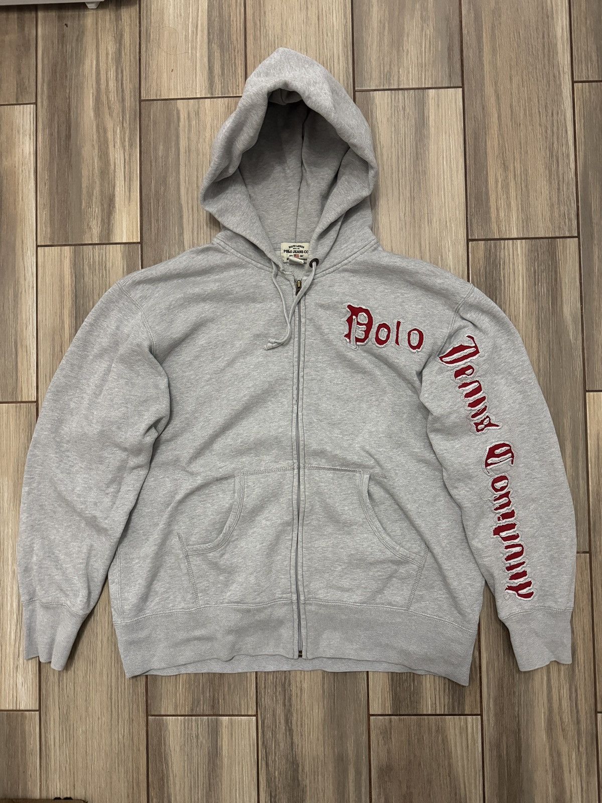 Polo Ralph Lauren Polo Ralph Lauren Jeans Company vintage 1990 zip-up hoodie Size US L / EU 52-54 / 3 - 1 Thumbnail