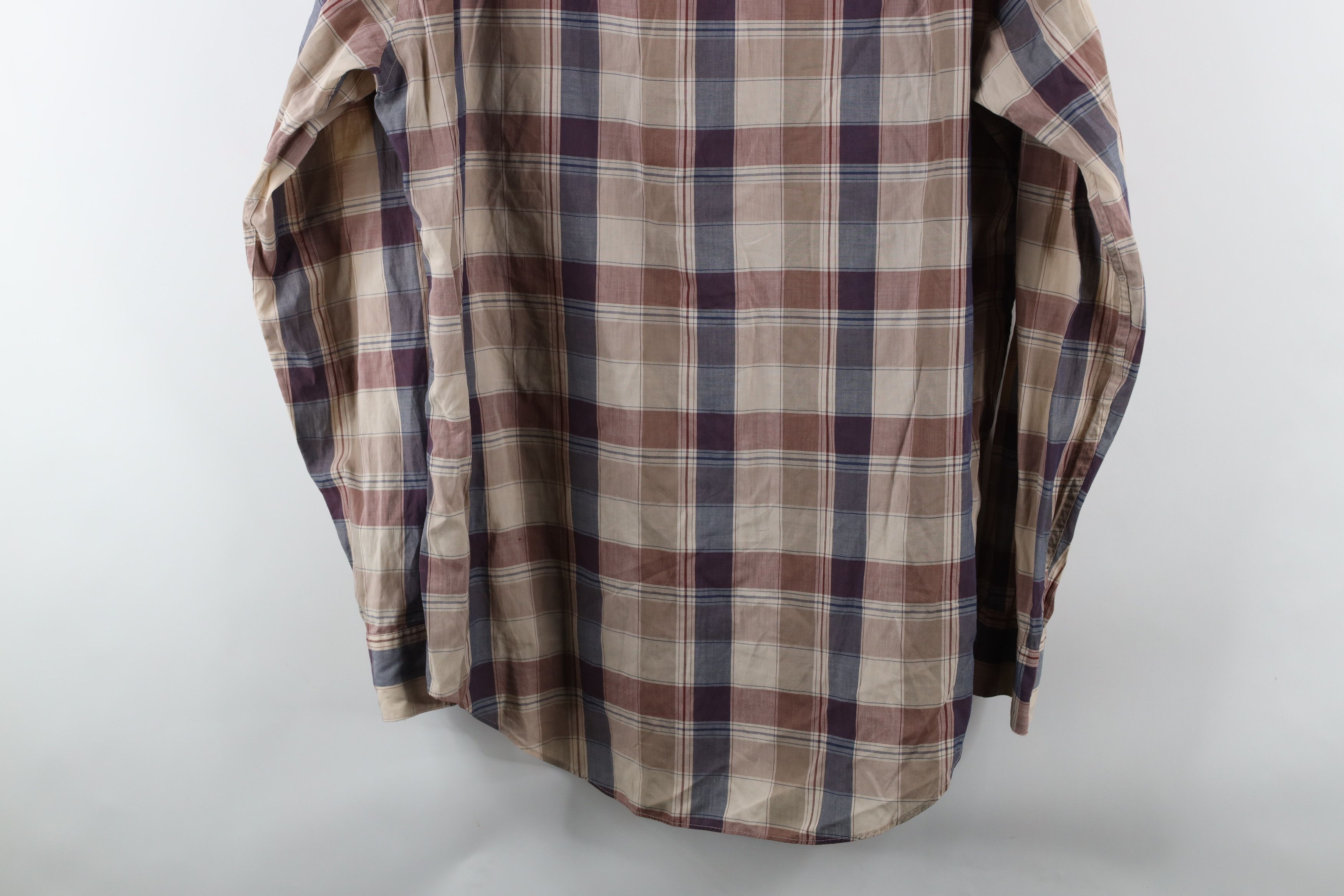 Vintage Vintage 90s Christian Dior Collared Button Shirt Checkered Size US L / EU 52-54 / 3 - 11 Thumbnail