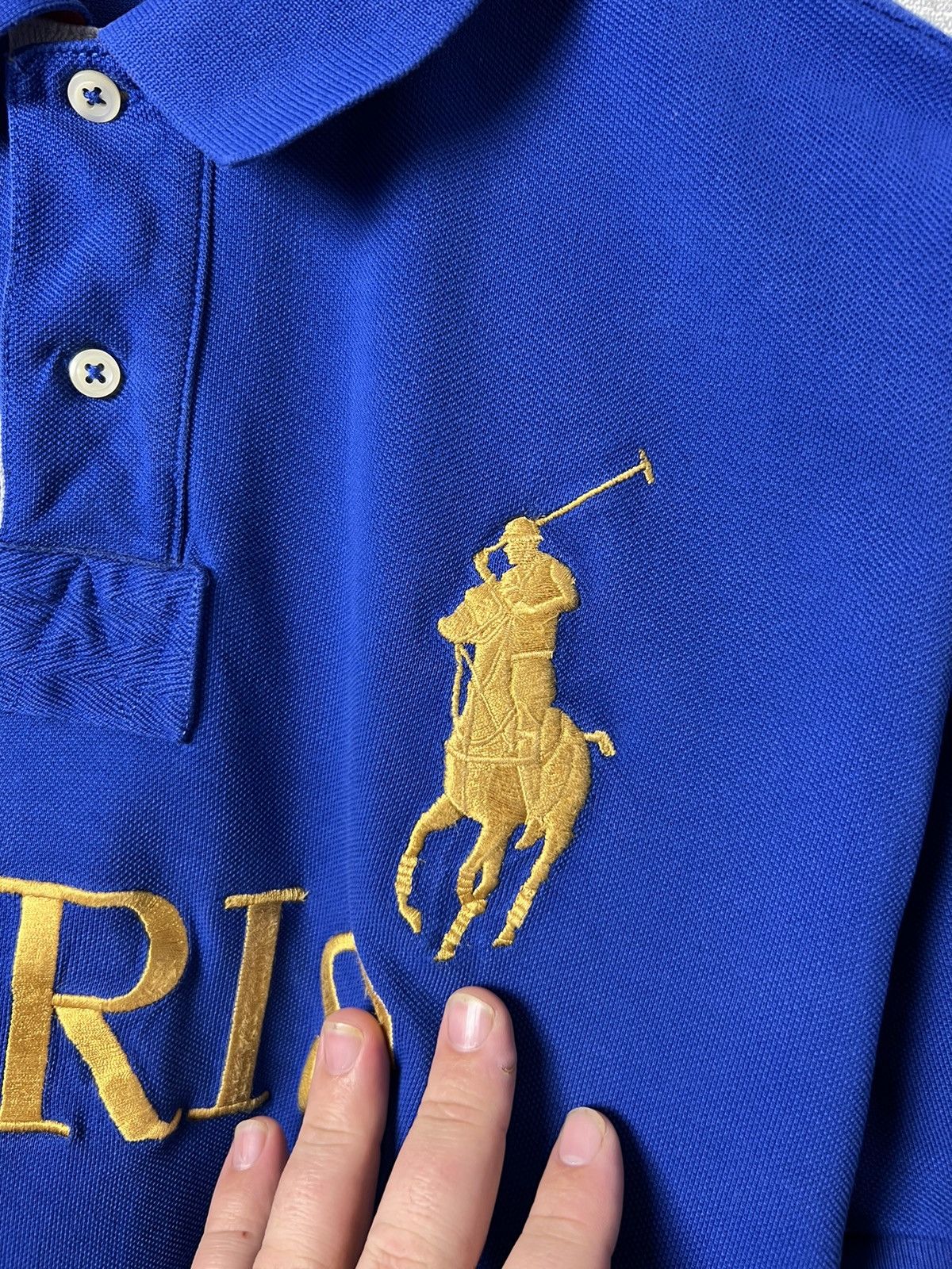 Polo Ralph Lauren × Vintage Polo Ralph Lauren Paris #3 Big Logo Polo Shirt Size US L / EU 52-54 / 3 - 3 Thumbnail