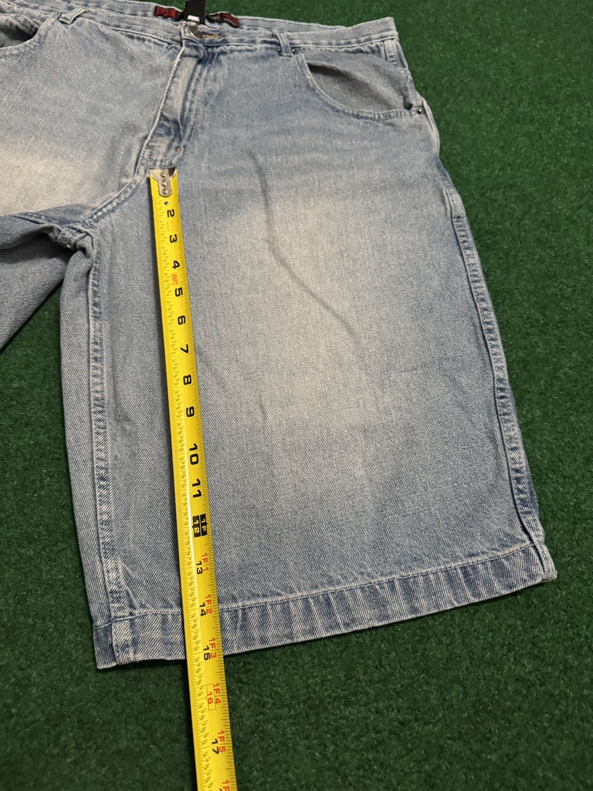 Vintage Y2K Baggy Carpenter Jort Hip Hop Skater Grunge Denim Shorts Size US 36 / EU 52 - 5 Thumbnail