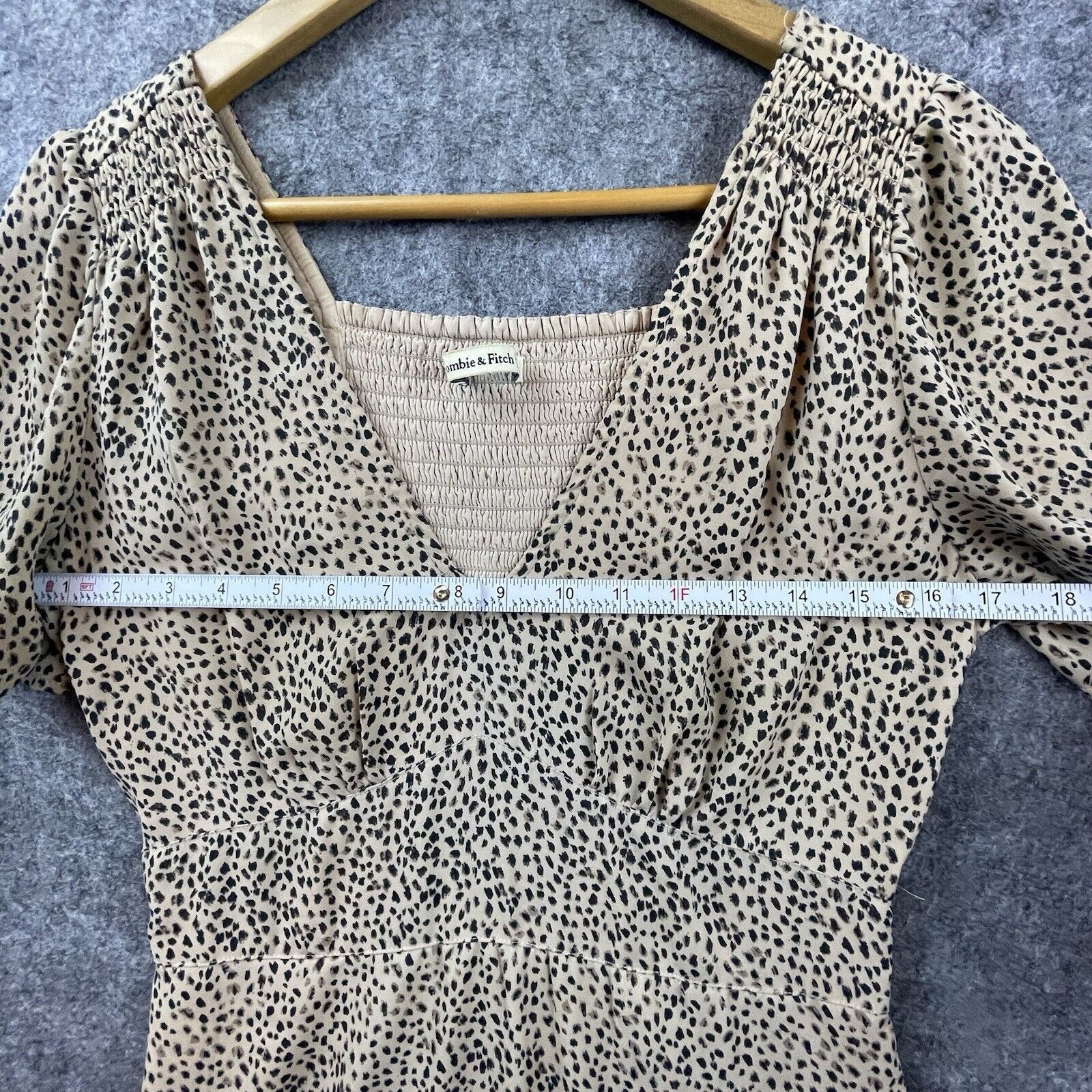 Abercrombie & Fitch Vtg Abercrombie & Fitch Dress Small Babydoll Shirred 90s Y2K Size S / US 4 / IT 40 - 5 Thumbnail