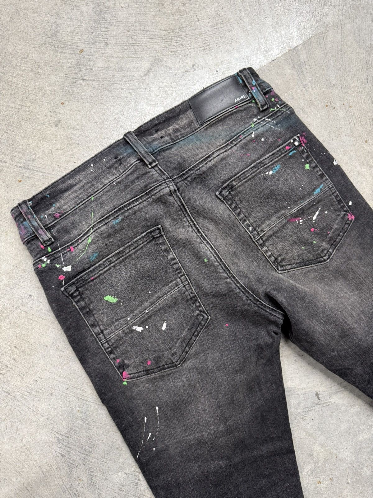 Amiri Amiri Distressed Paint Splatter Jeans Size US 30 / EU 46 - 8 Thumbnail