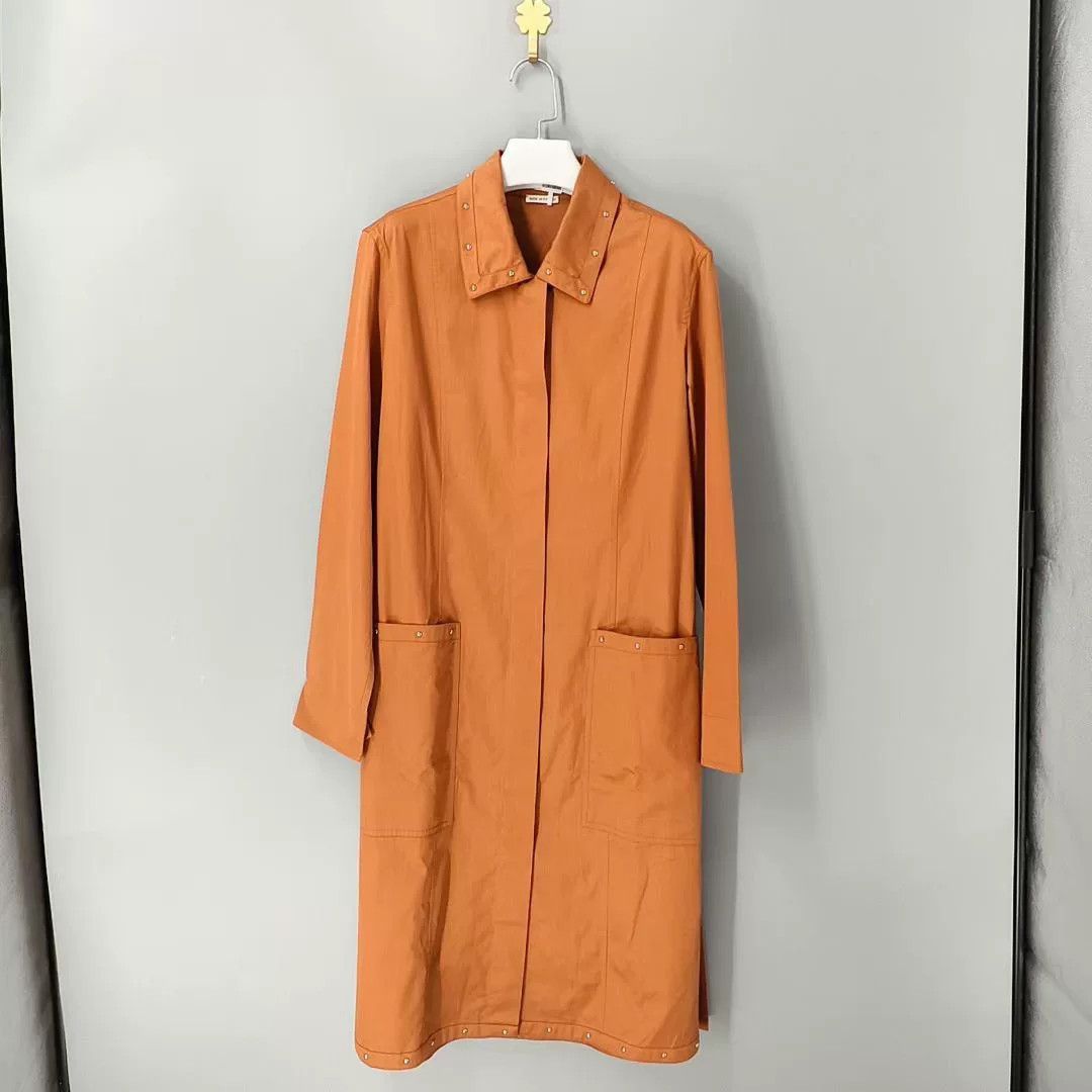 Hermes hermes orange studded trench coat 38 Size M / US 6-8 / IT 42-44 - 1 Thumbnail
