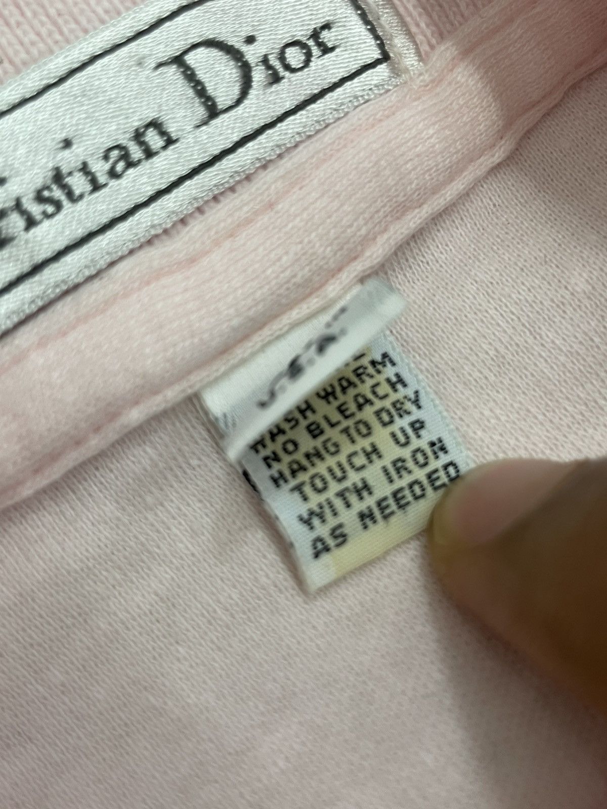 Christian Dior Monsieur Vintage Christian Dior Embroidered Soft Pink USA Made Size US S / EU 44-46 / 1 - 11 Thumbnail