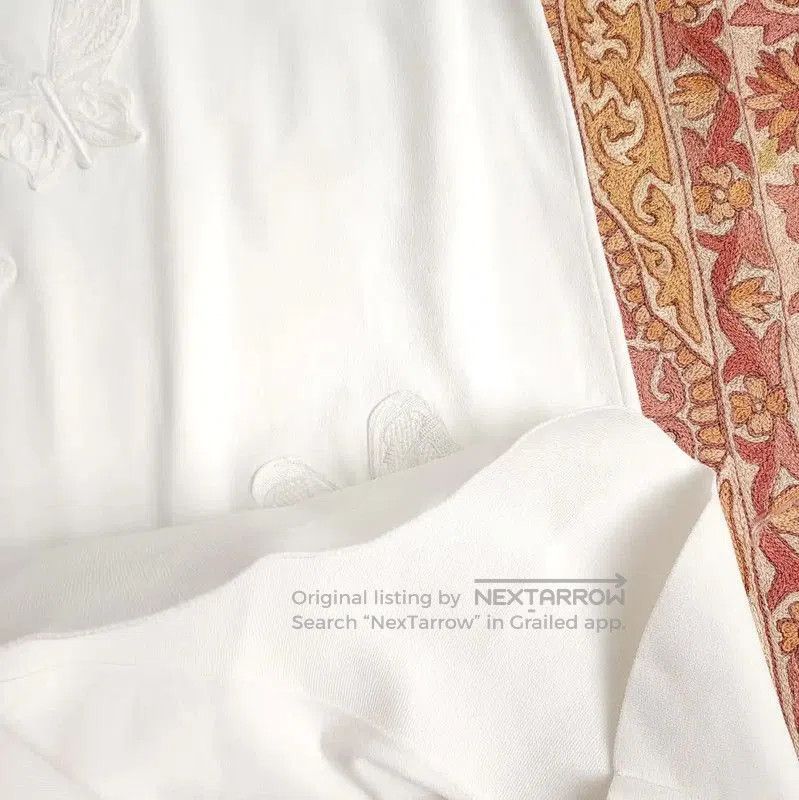 Valentino Valentino White Embroidered Short Dress . Size XS / US 0-2 / IT 36-38 - 6 Thumbnail