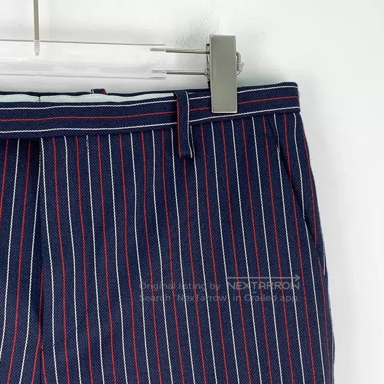 Louis Vuitton Louis Vuitton 23 dark blue tailored striped slacks pants Size US 38 / EU 54 - 3 Thumbnail