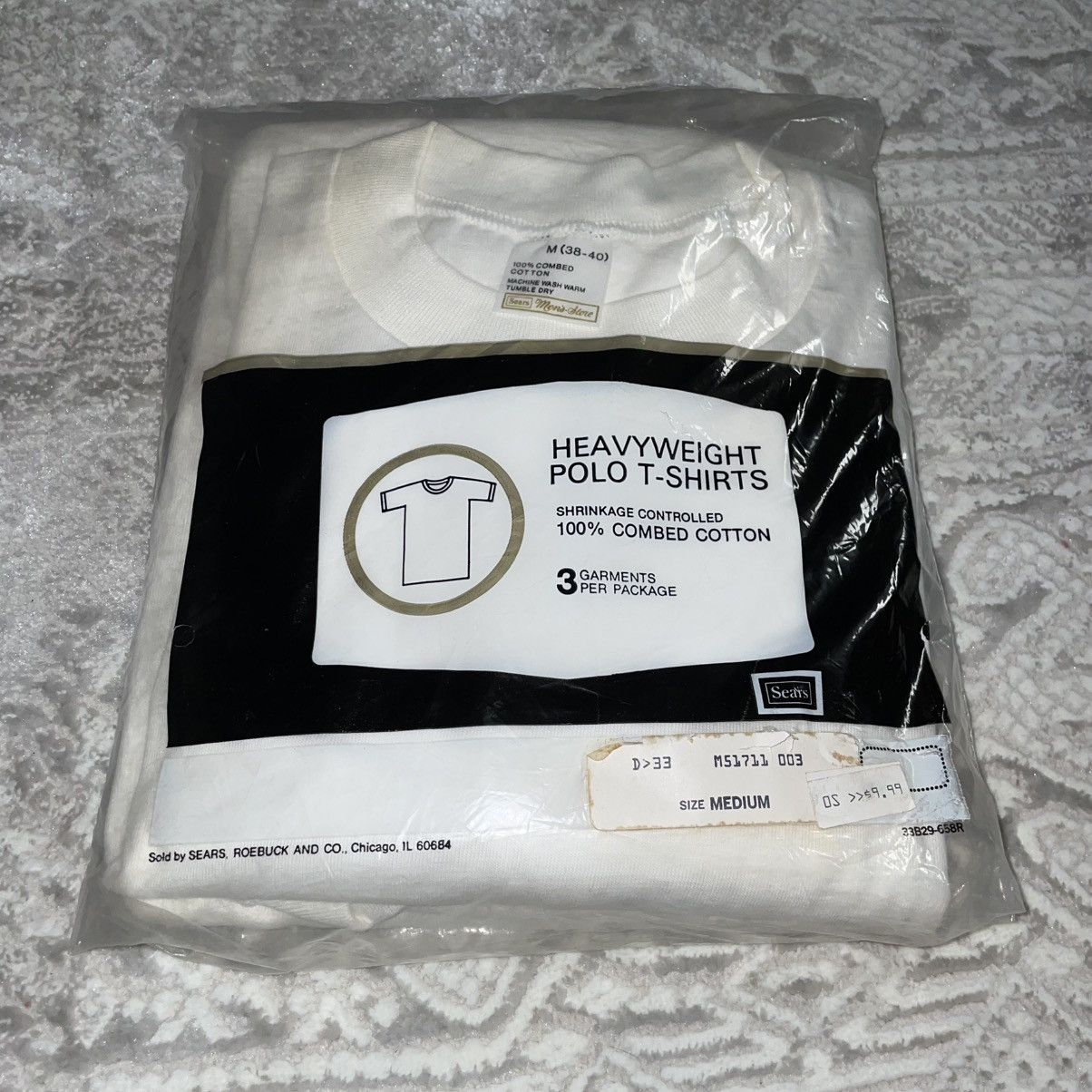 Sears × Vintage True Vintage Sears 3 pack Combed cotton t-shirt Size US M / EU 48-50 / 2 - 1 Thumbnail