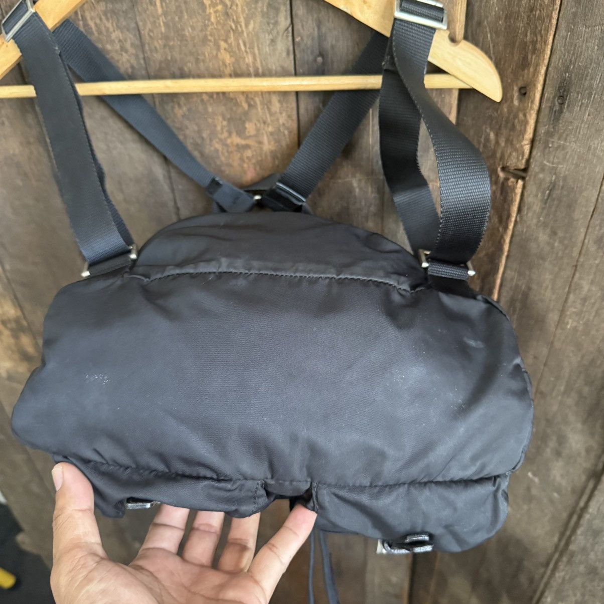 Prada Vintage Prada Black Medium Backpack Size ONE SIZE - 3 Thumbnail