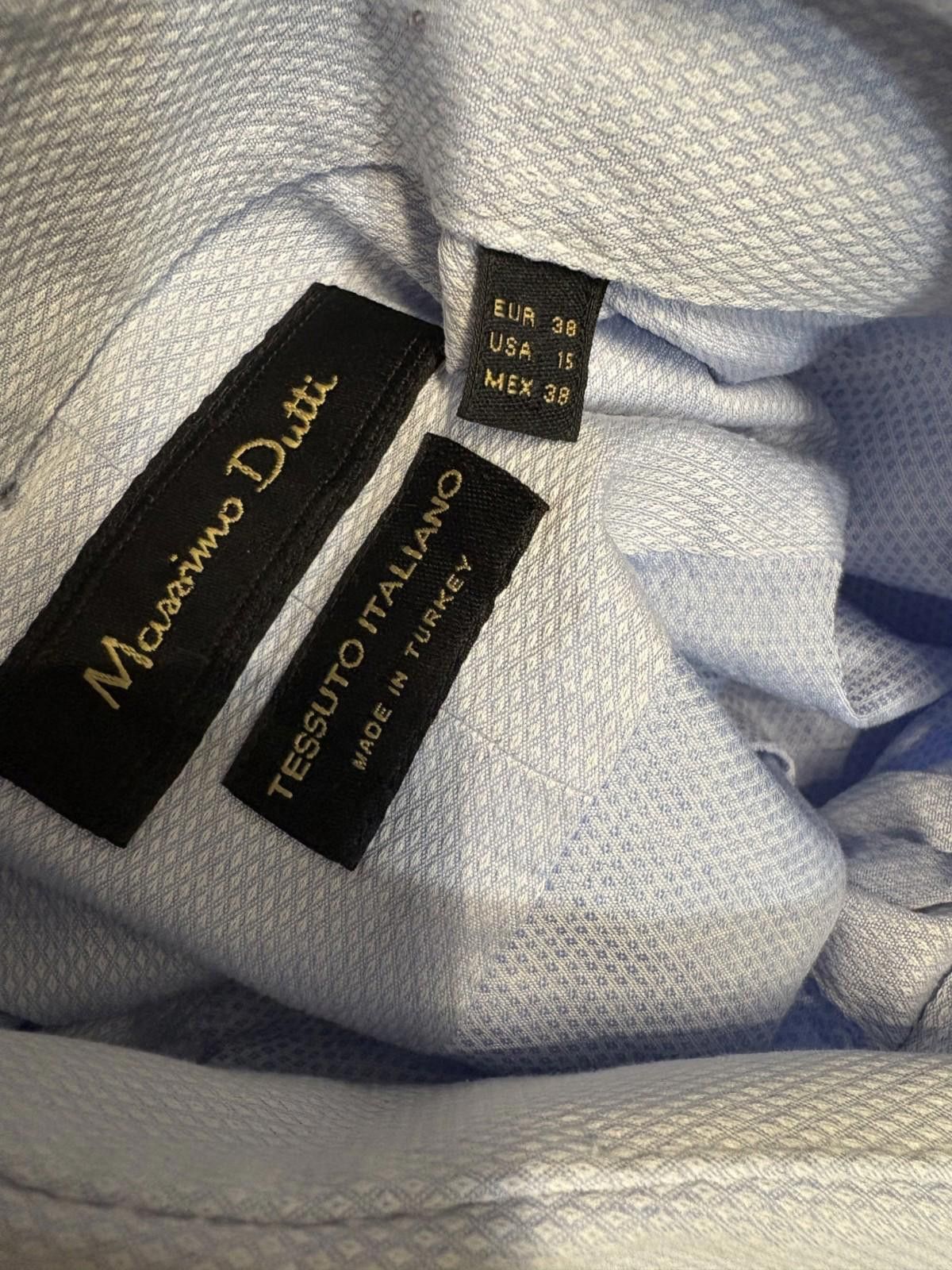 Massimo Dutti Massimo Dutti Button Up Long Sleeve Blue Diamond Size 38/S Size US S / EU 44-46 / 1 - 4 Thumbnail
