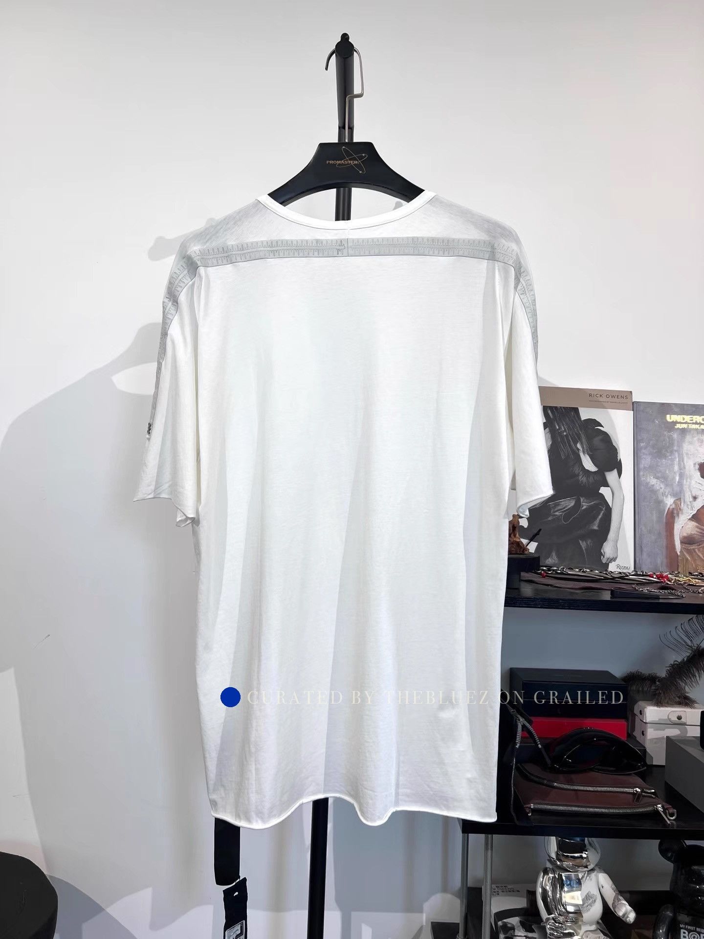 Isaac Sellam Experience Leather Spliced White Short Sleeve Tee Size US L / EU 52-54 / 3 - 1 Thumbnail
