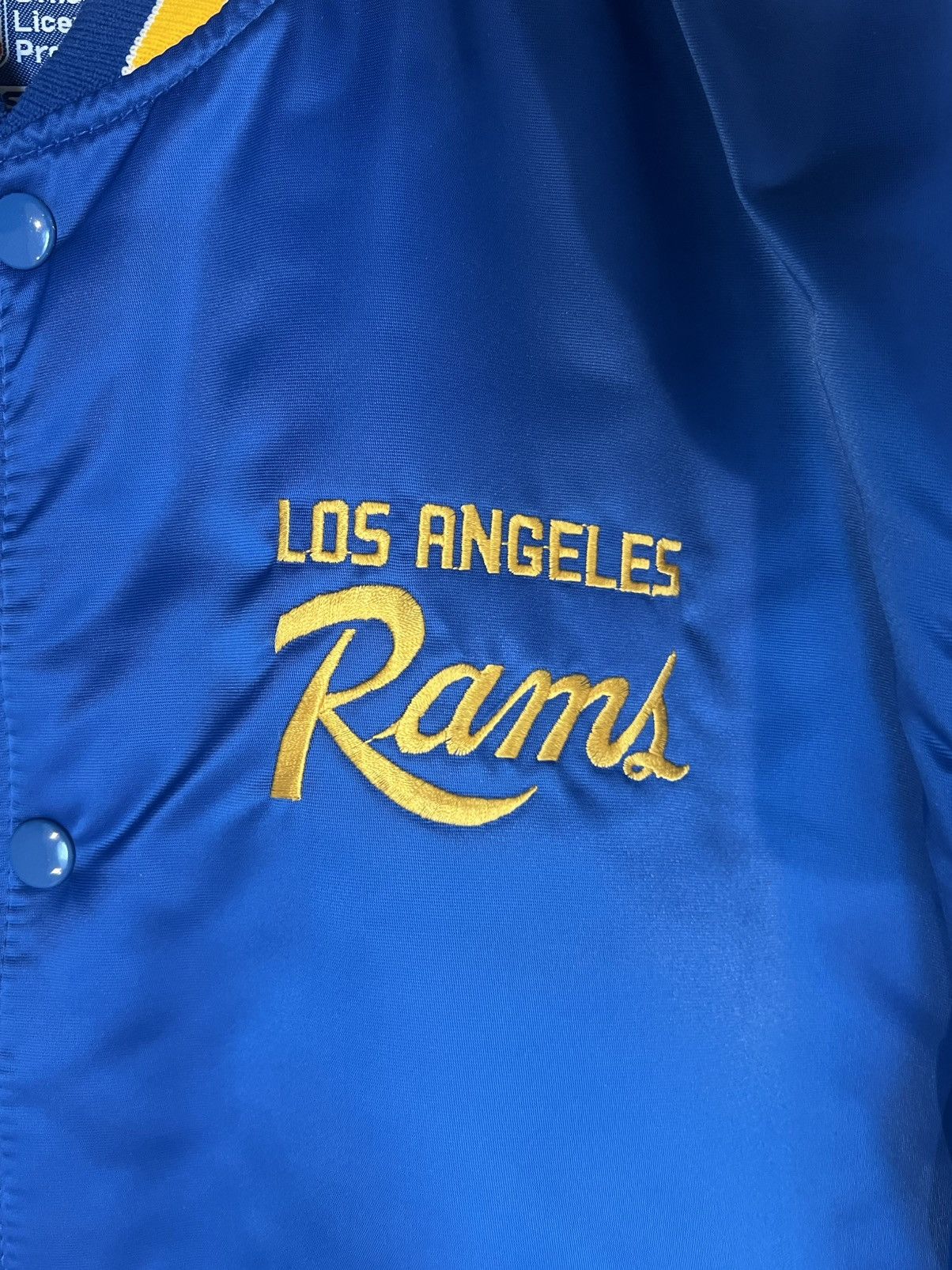 NFL × Starter Vintage Los Angeles Rams Bomber Jacket Size US L / EU 52-54 / 3 - 3 Thumbnail
