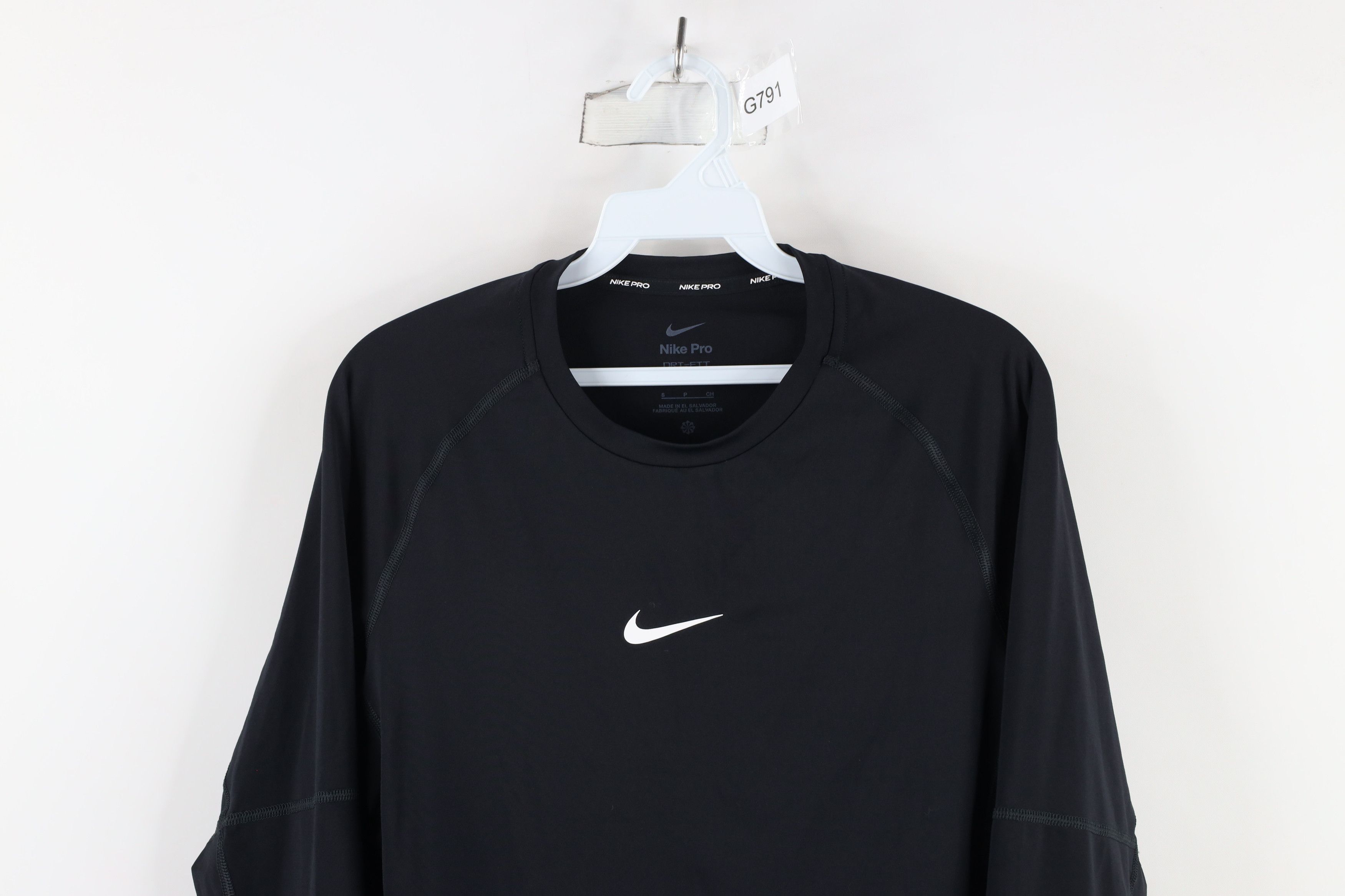 Nike × Vintage Nike Pro Scott Center Swoosh Training Long Sleeve T-Shirt Size US S / EU 44-46 / 1 - 2 Thumbnail