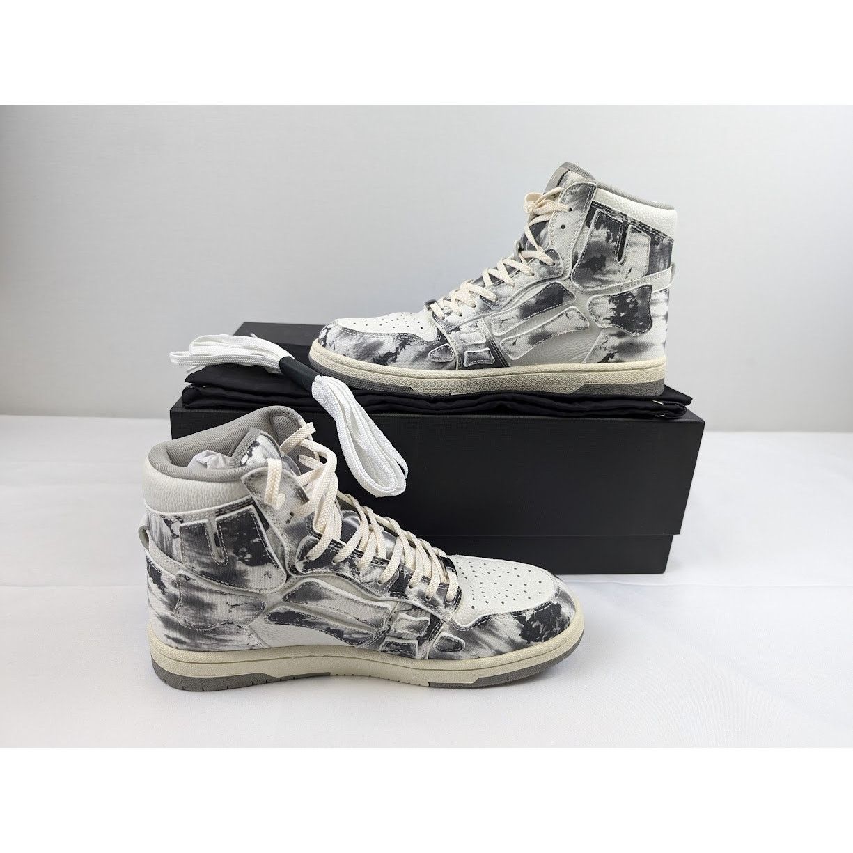 Amiri o1rshd1 Skel High Top Sneakers in Grey Size US 9 / EU 42 - 22 Thumbnail