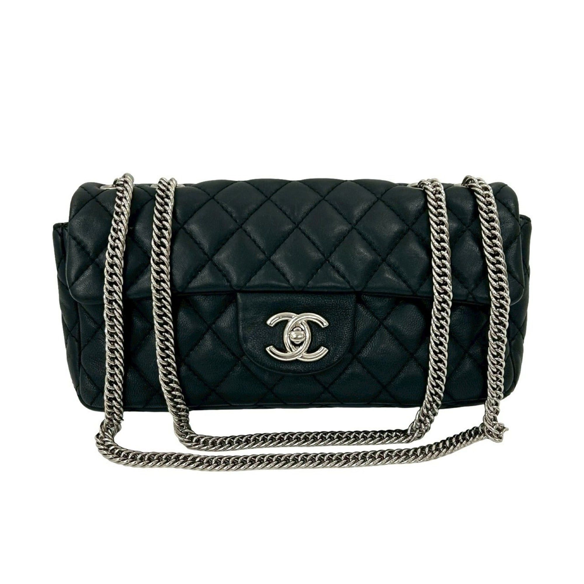 Chanel CHANEL Matelasse Coco Mark Lambskin Chain Shoulder Bag, Black, 34255 Size ONE SIZE - 1 Thumbnail