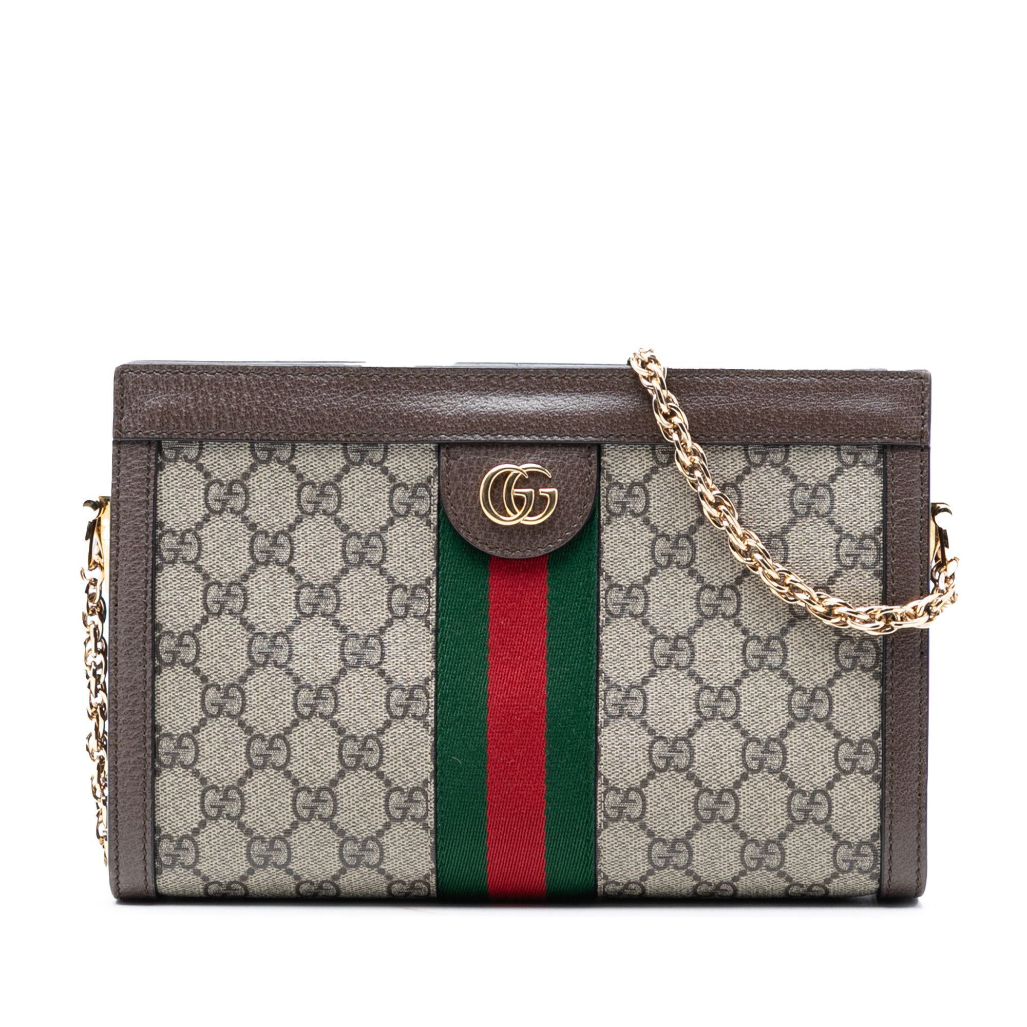 Gucci Gucci Small GG Supreme Web Ophidia Chain Crossbody Size ONE SIZE - 1 Thumbnail