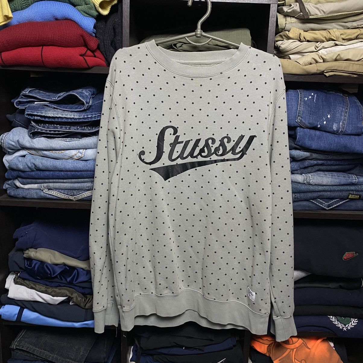 Stussy Luxury Stussy Big Logo y2k designer opium sweatshirt size M Size US M / EU 48-50 / 2 - 1 Thumbnail