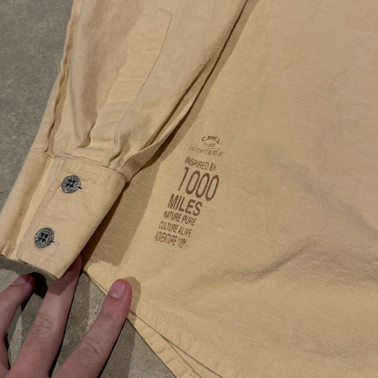 Camel 1990s Camel Trophy Flannel Shirt Cigarette Promo ERD Grunge Size US S / EU 44-46 / 1 - 4 Thumbnail