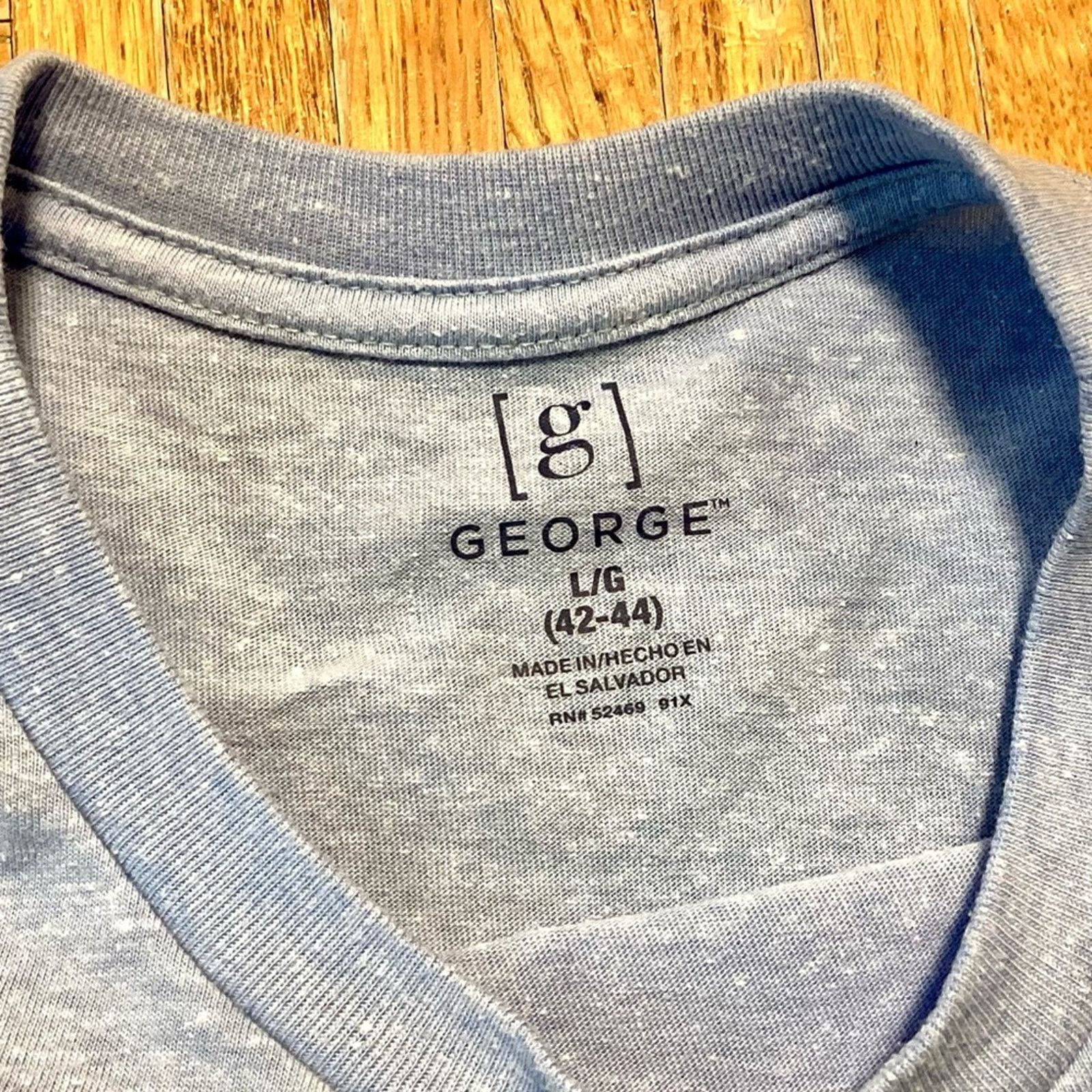 George George Cotton Blend Tee Size US L / EU 52-54 / 3 - 2 Thumbnail