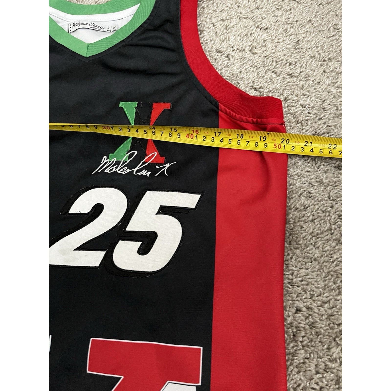 Other Malcolm X #25 Jersey Medium Headgear Classics HGC Streetwear Size US M / EU 48-50 / 2 - 7 Thumbnail