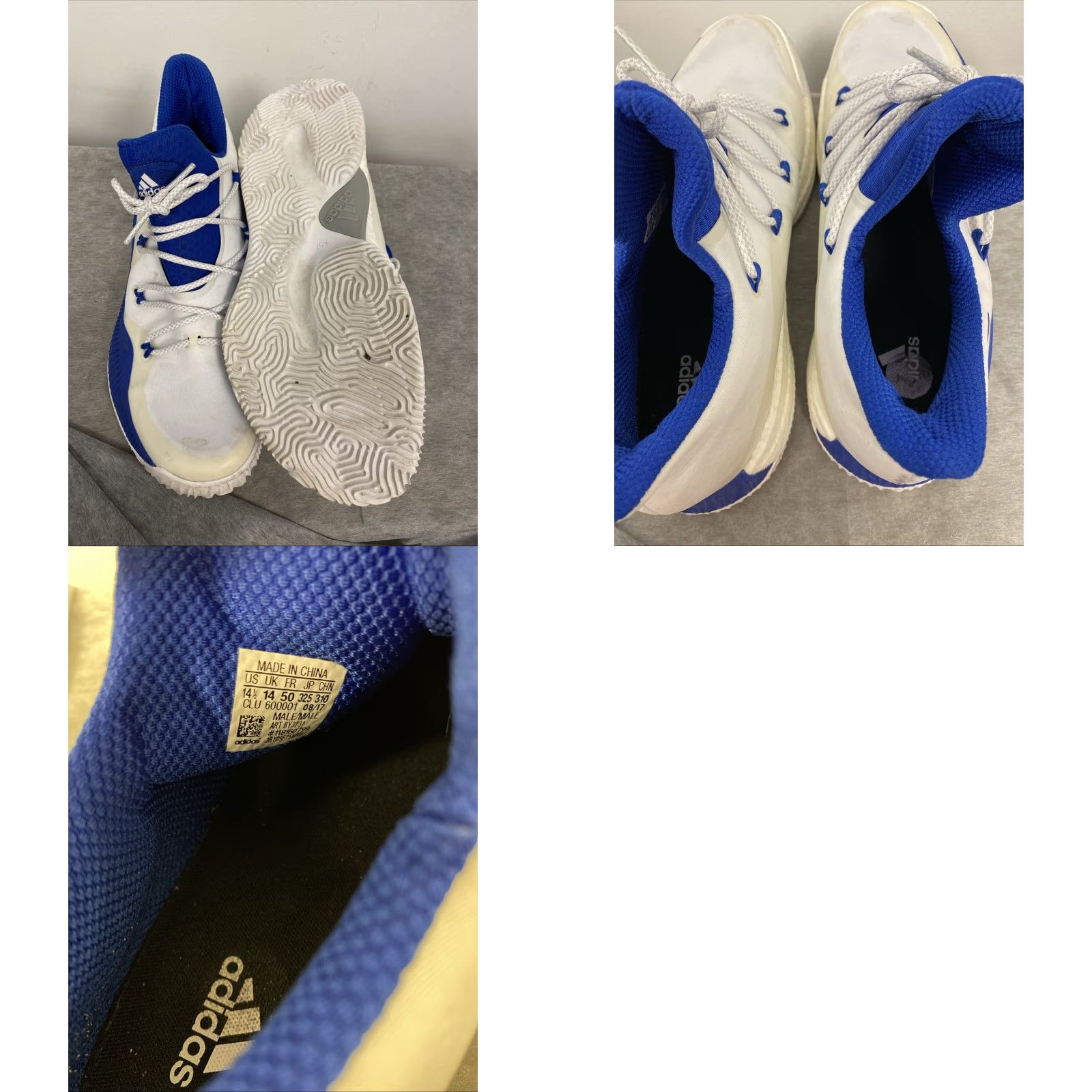 Adidas Adidas Crazy Explosive Low Mens Sneaker Basketball Low Top White Blue 14.5 US /1 Size US S / EU 44-46 / 1 - 8 Thumbnail