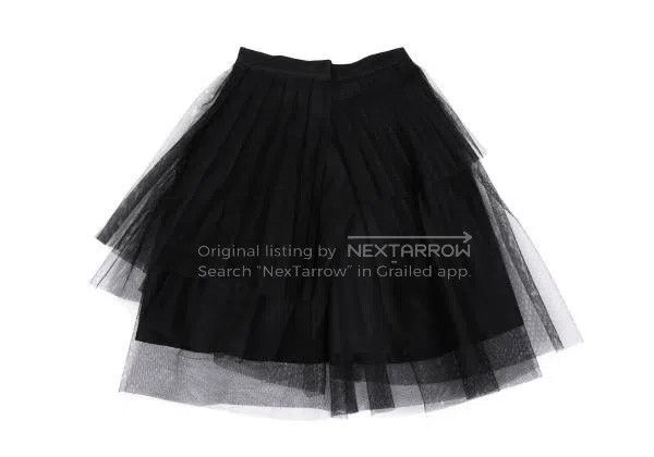 Comme des Garcons Comme Des Garcons size XS Black Vintage Tulle Design Skirt Size 23" - 2 Thumbnail