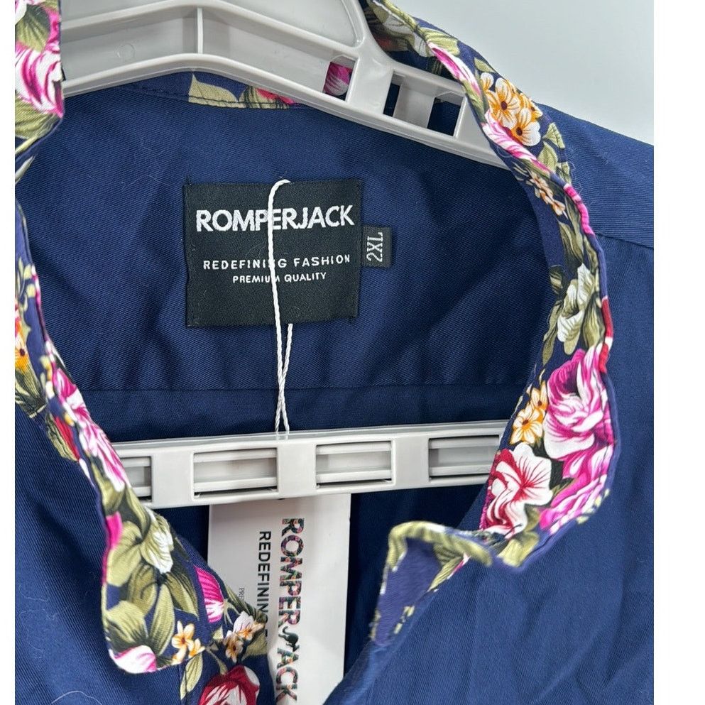 Other Romper Jack NAVY ROSÈ ROMPER blue summer preppy size 2XL Size US 34 / EU 50 - 8 Thumbnail