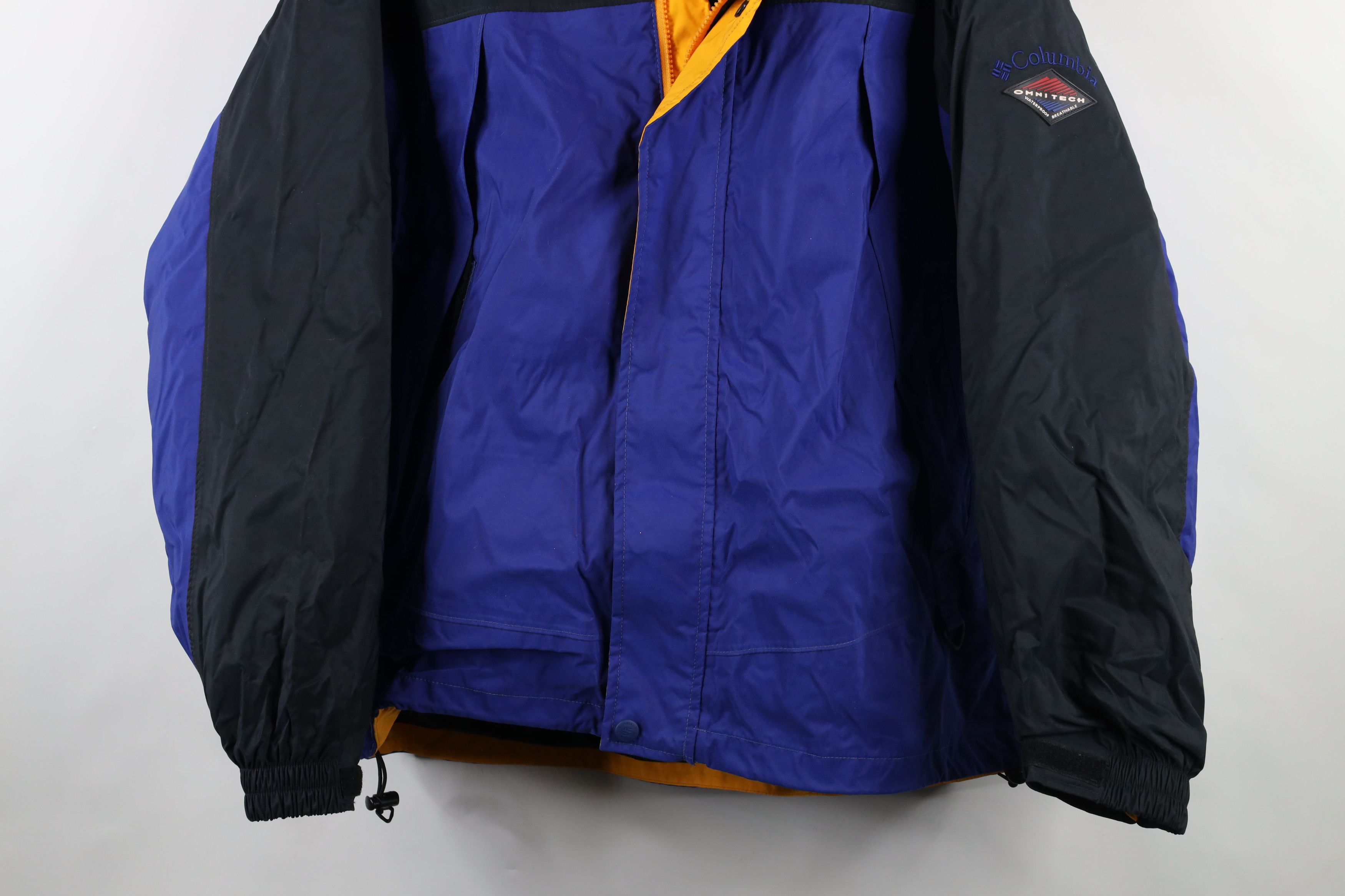 Columbia × Vintage Vintage 90s Columbia 2 In 1 Winter Hooded Jacket Coat Blue Size US L / EU 52-54 / 3 - 3 Thumbnail