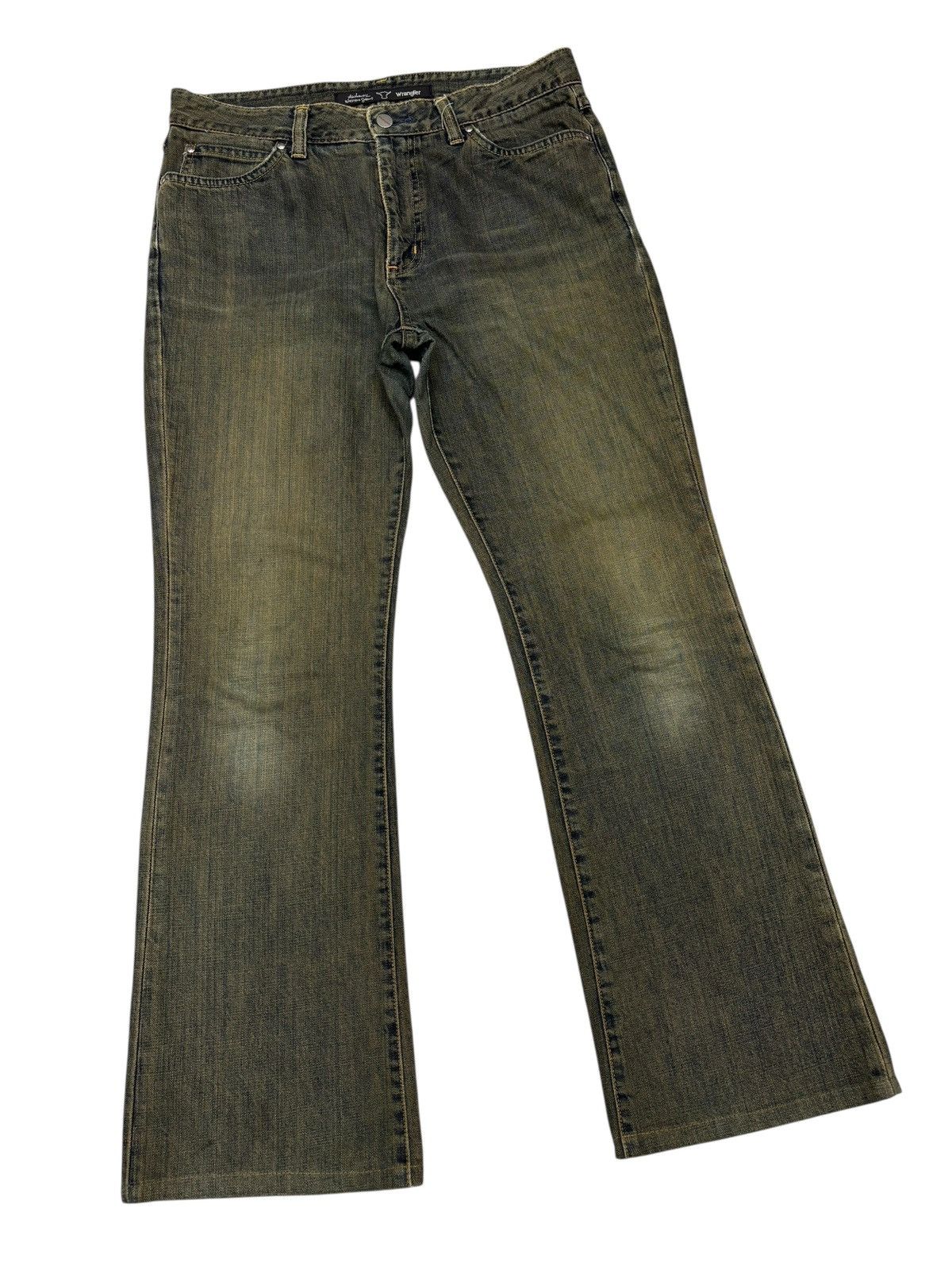 Kapital Flare Jeans Earthy Mud Wash Wrangler Rusty Denim Jeans Size US 32 / EU 48 - 3 Thumbnail