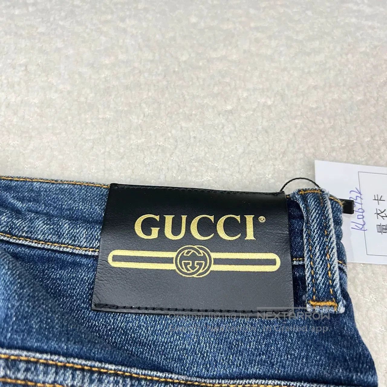 Gucci Gucci Embroidered Cherry Denim Pants. Size 26" / US 2 / IT 38 - 5 Thumbnail