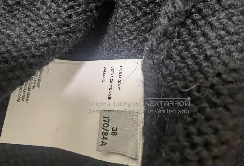 Our Legacy Our Legacy Knitted Zip. Size US M / EU 48-50 / 2 - 3 Thumbnail