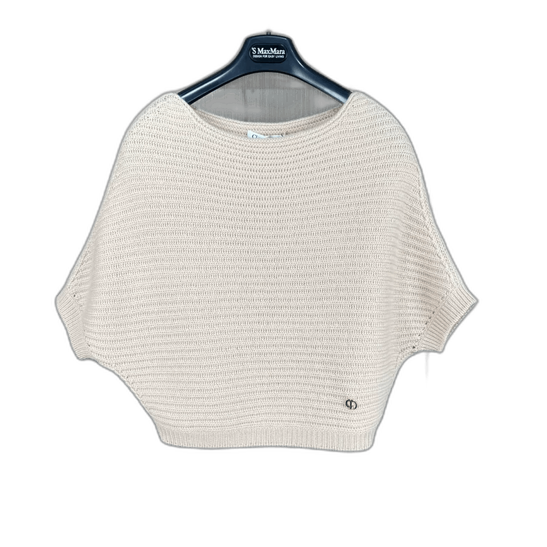 Dior Dior Batwing Sleeve Knit Sweater in Beige Size S / US 4 / IT 40 - 1 Thumbnail