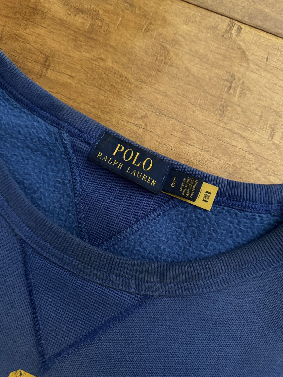 Polo Ralph Lauren Vintage Polo Ralph Lauren Phys. Ed Paint Splatter Crewneck Size US L / EU 52-54 / 3 - 4 Thumbnail