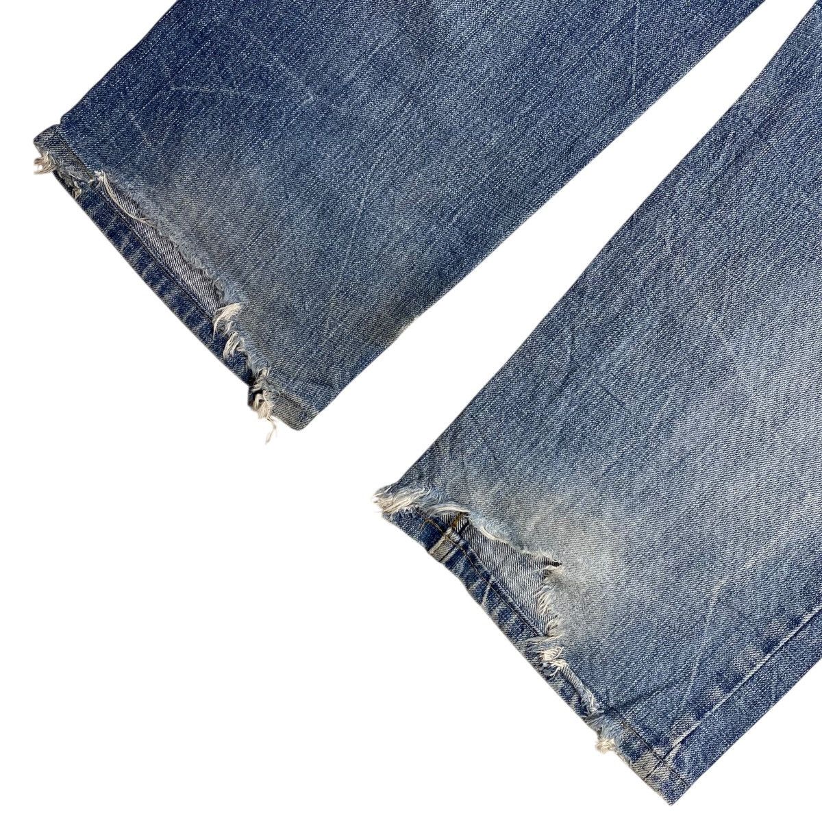 Karakuri Tamashii 6 pocket Distressed WashedBlue Denim Pants