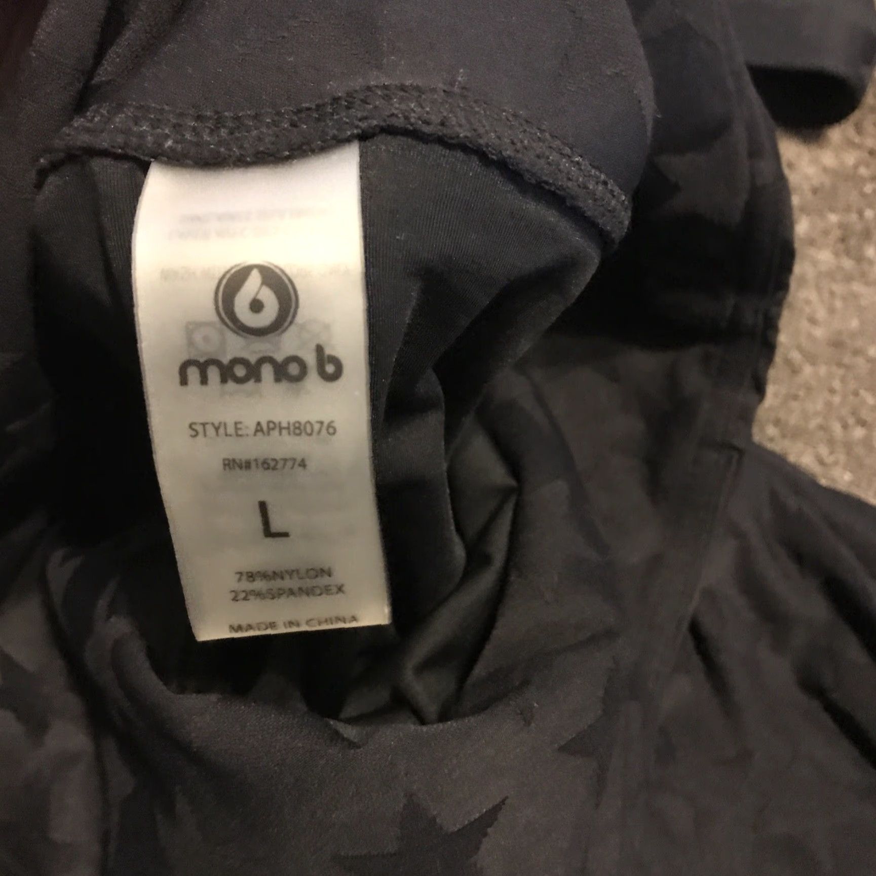Vintage Mono B Blck Star Leggings Active Size Large Bra Medium Size 36" / US 14 / IT 50 - 2 Thumbnail