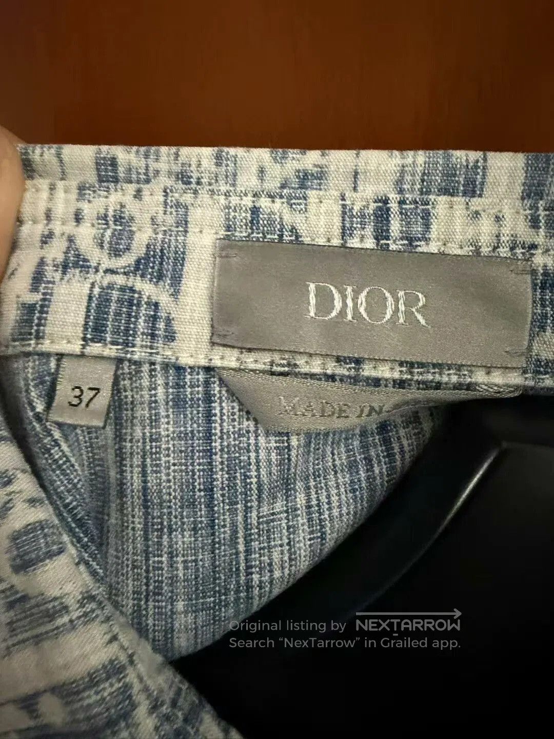 Dior dior blue and white logo denim shirt. Size US M / EU 48-50 / 2 - 2 Thumbnail